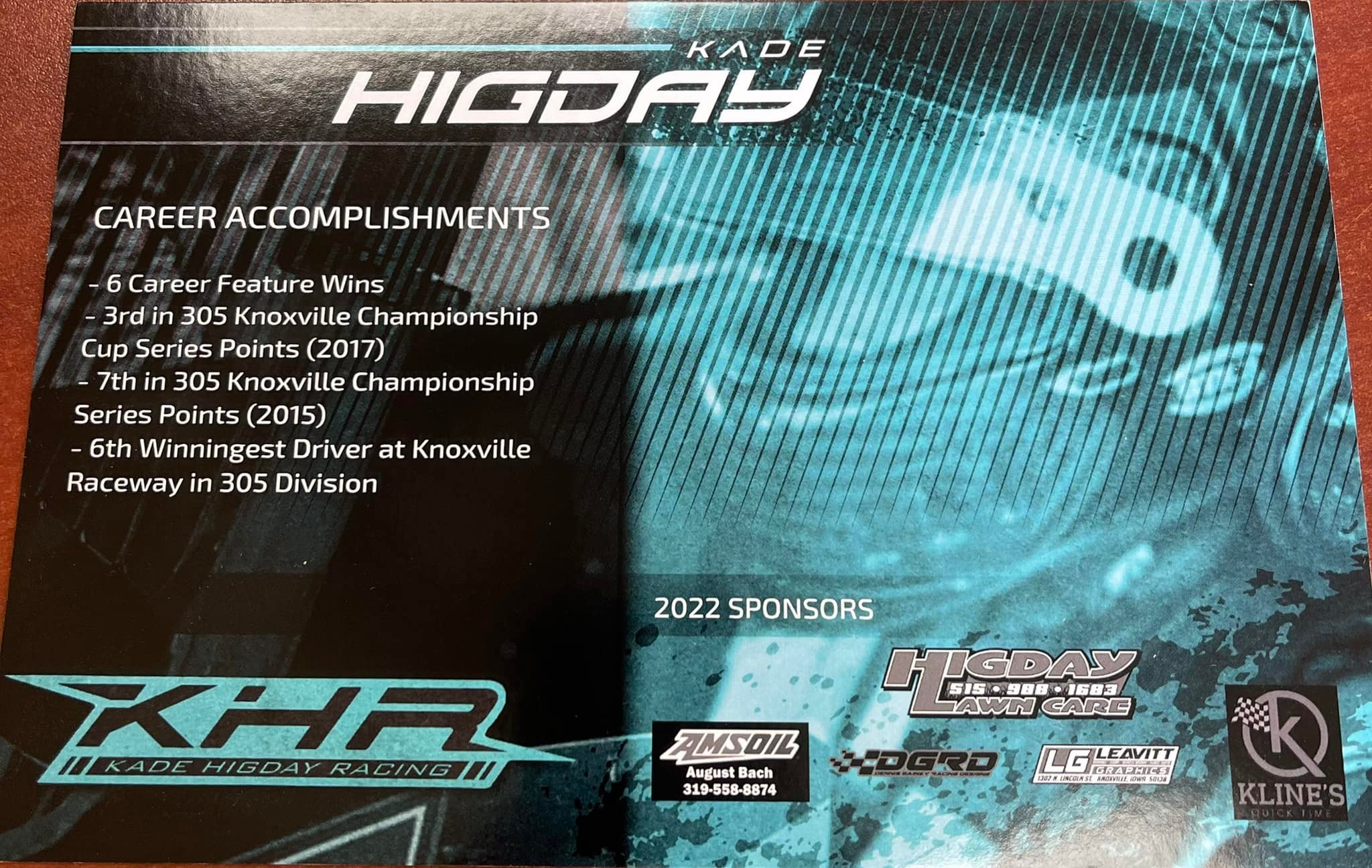 Kade Higday Racing - Home