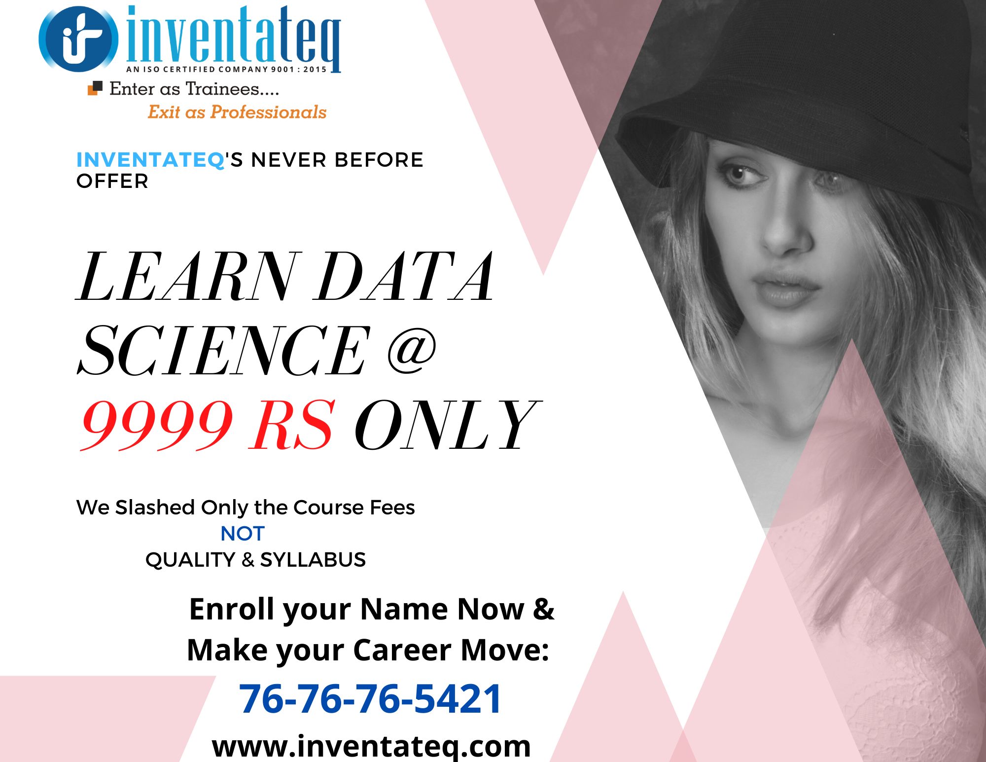 Inventateq Data Science course with Python training in bangalore
