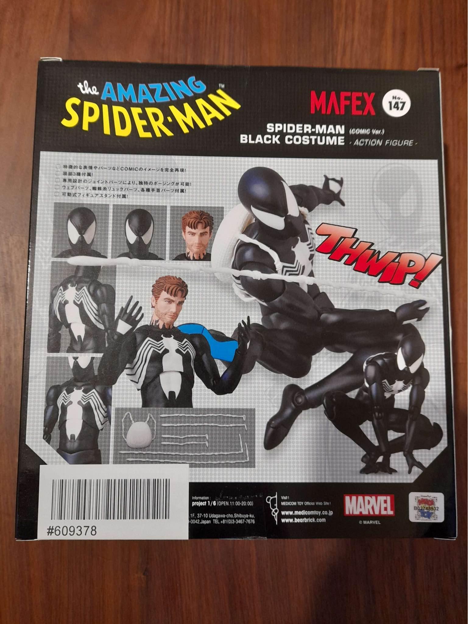 Mafex No.147 Spiderman Black Suit New/unopened - Action Figures 