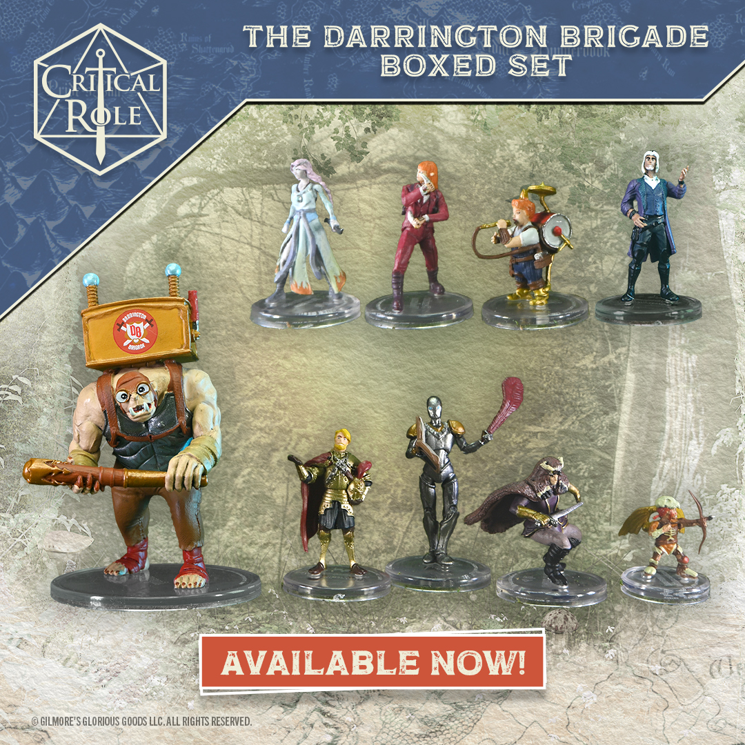 Critical Role Darrington Brigade Boxed Set – Painted RPG Miniatures For Tabletop Gaming (WizKids)
