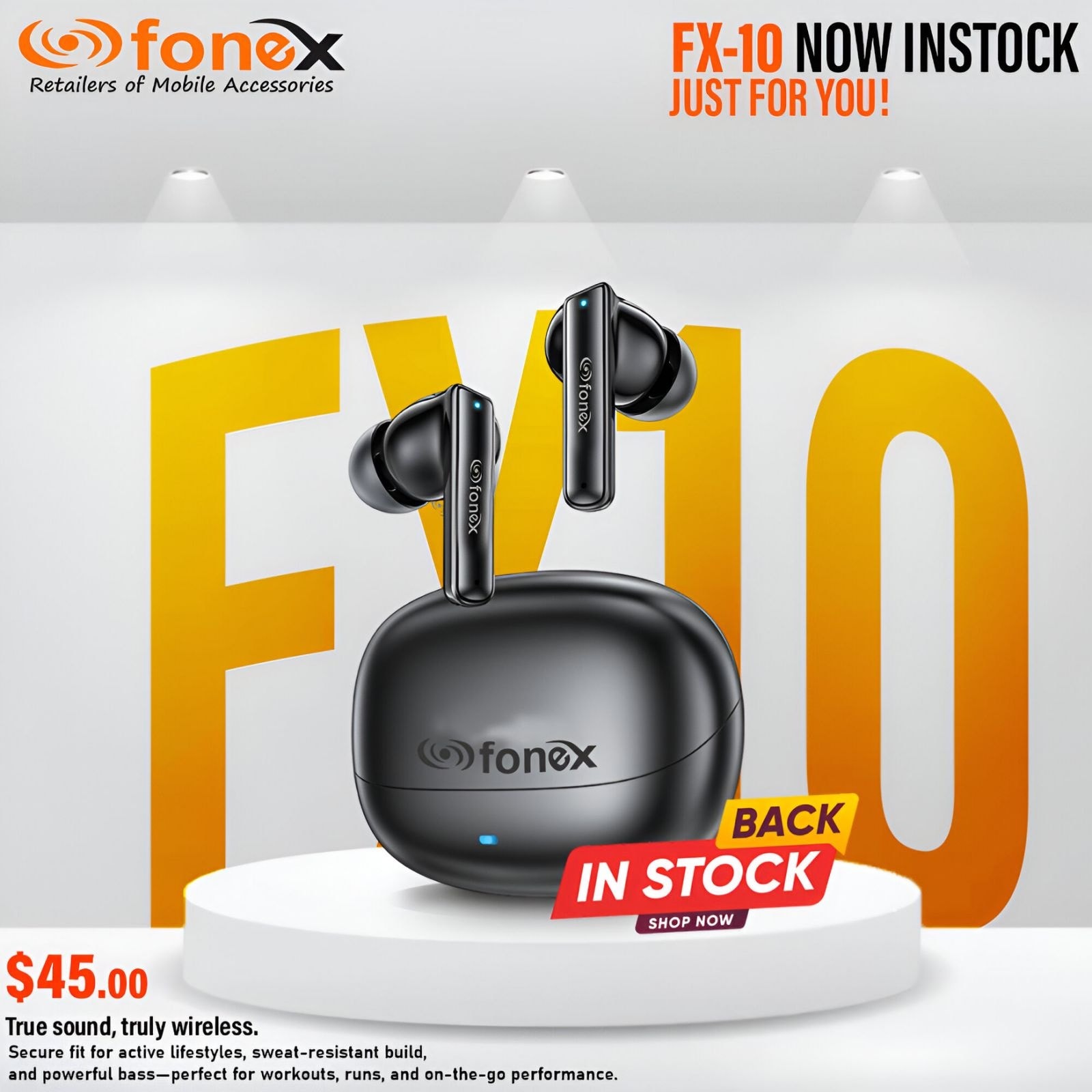 They're BACK! 🚀 The Fonex FX-10 earbuds are now in stock and