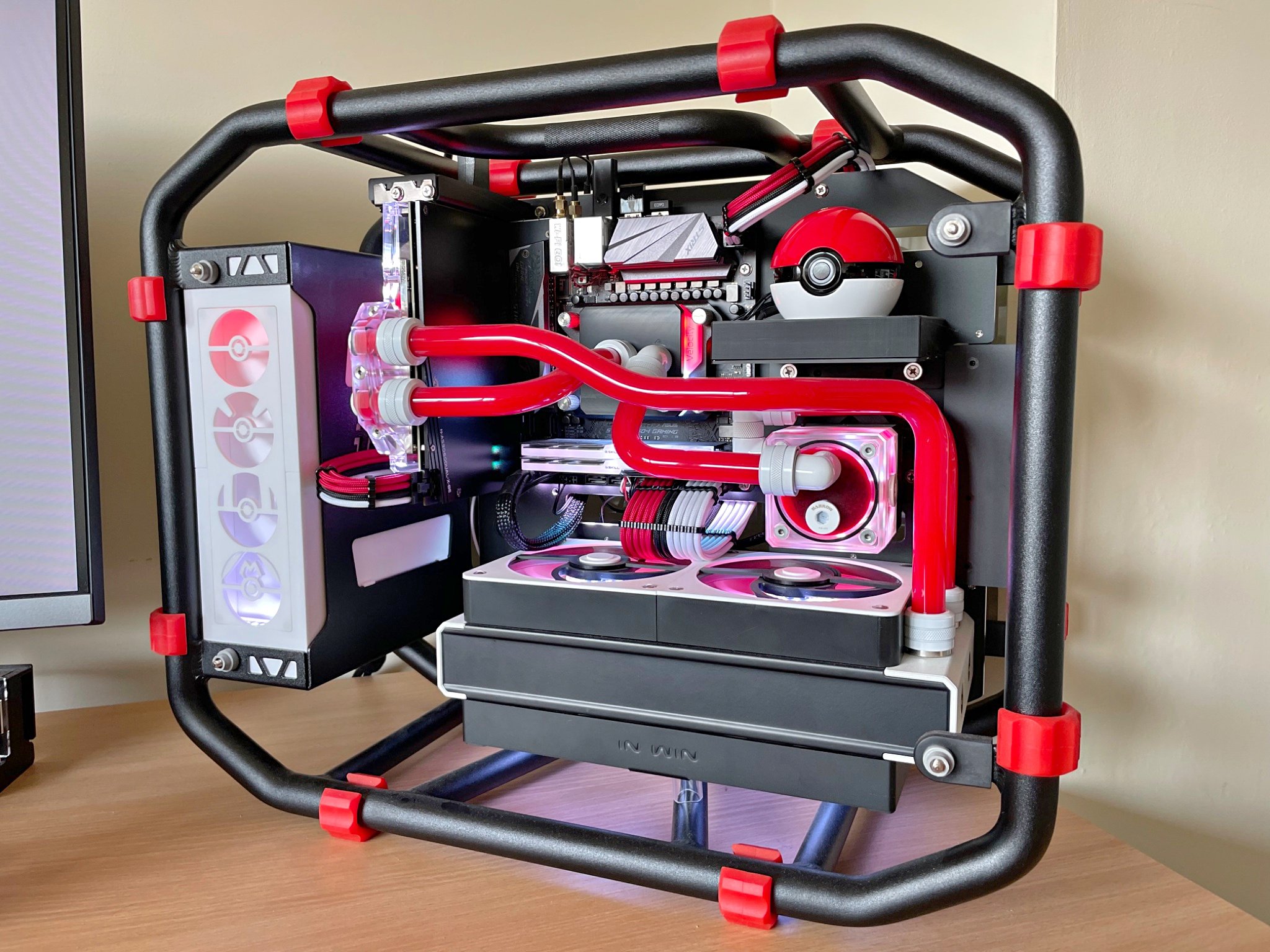 Custom Pokeball Gaming PC - AMD Ryder 7 5800x3D 16GB RAM RTX 3060ti ...