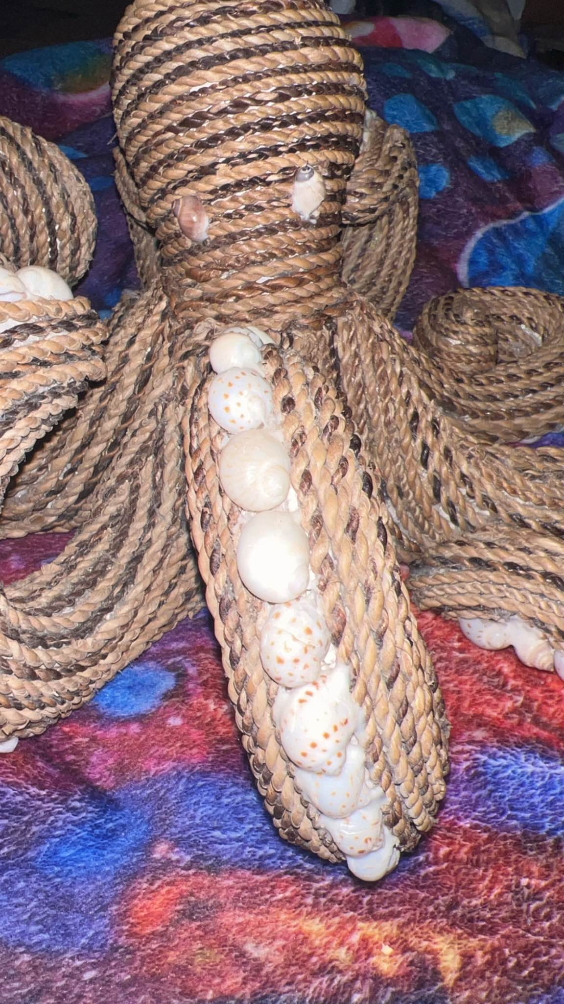 Only one! Rope and shell octopus from Galveston - Needlecrafts & Yarn ...