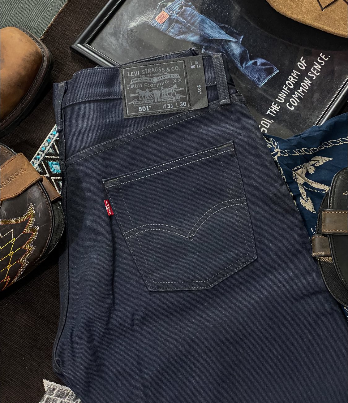 限定501 Loose Crash & Repair Denim W32 LEVI'S® 501 LOOSE CRASH & REPAIR DENIM I originally thought this