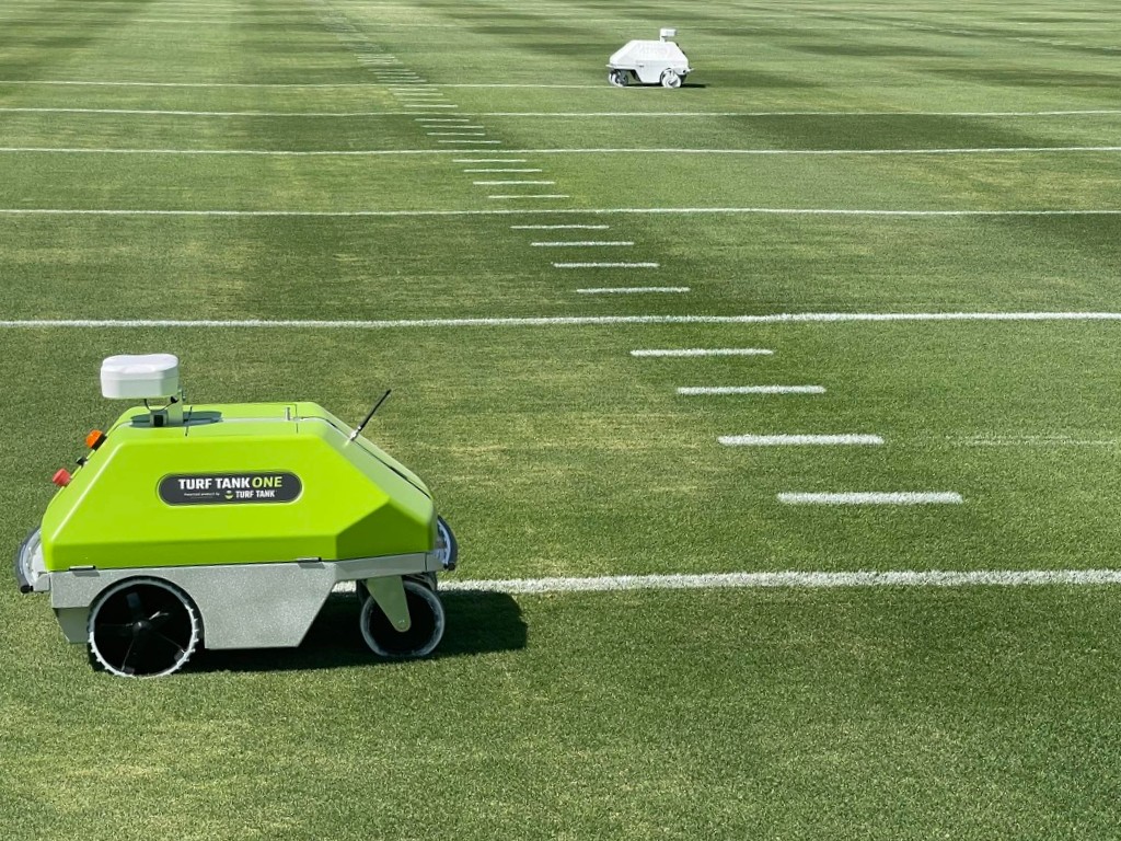 Turf Tank US - Meet the dynamic duo of the turf world!🤖 🤖... | Facebook