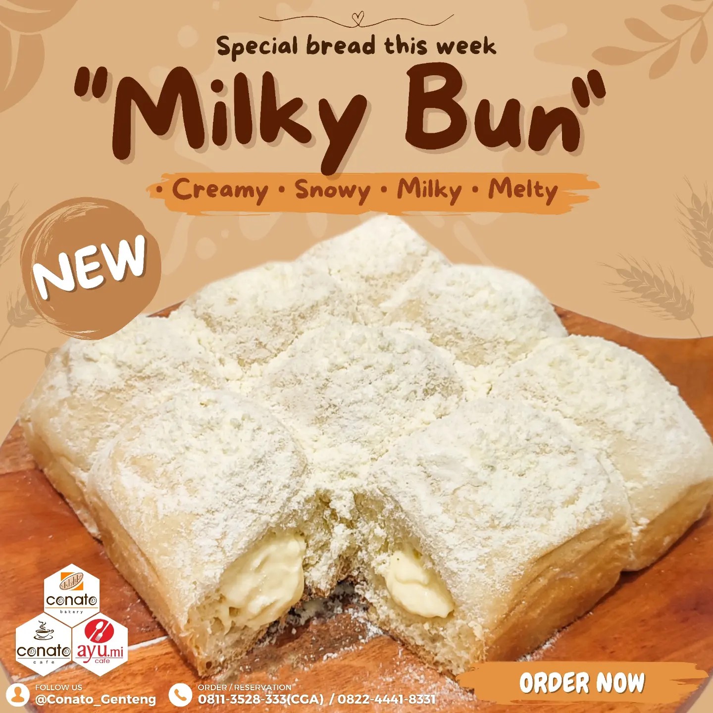 Conato Genteng - NEW! MILKY BUN CONATO 🤩🥳 Yang lagi...
