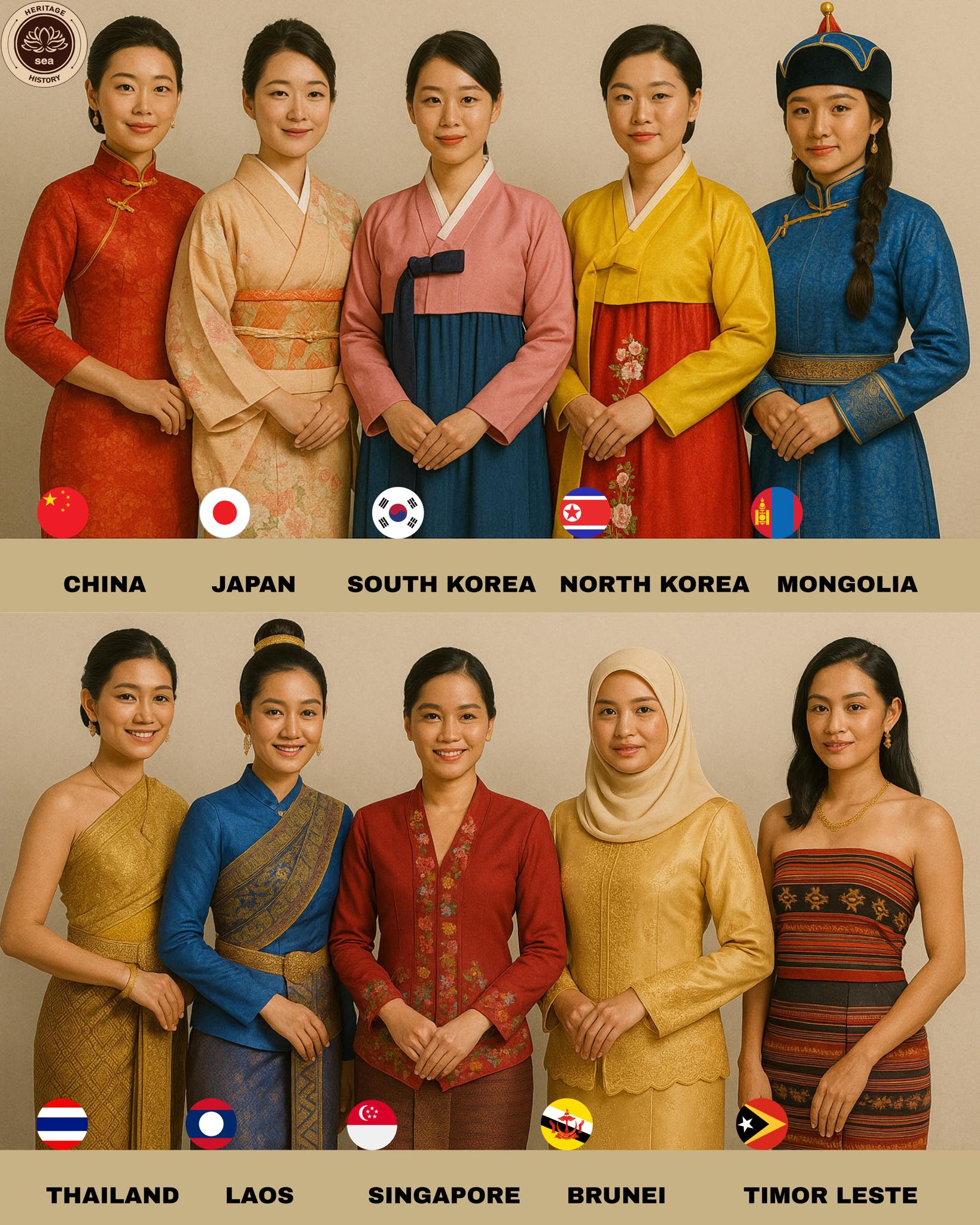 SEA Heritage & History - Various forms of traditional head coverings in ...
