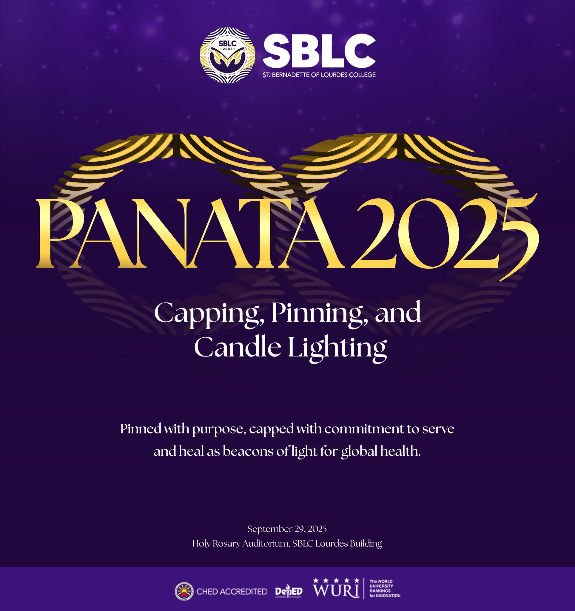 SBLC - PANATA 2025: SBLC Nursing Capping, Pinning, and... | Facebook