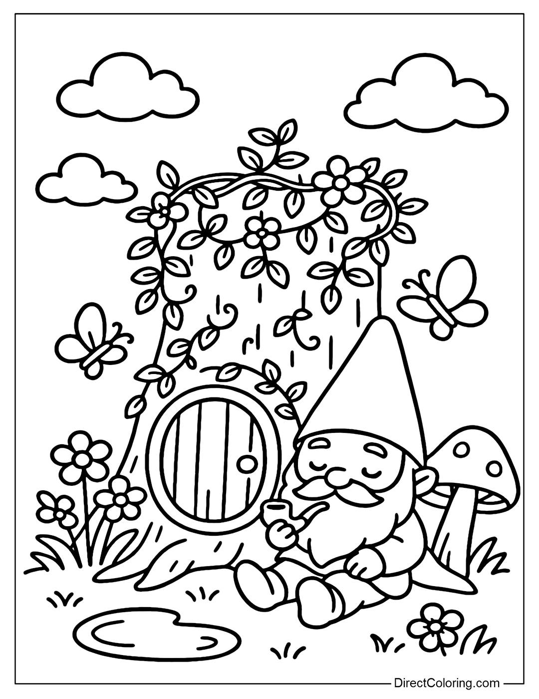 Direct - Free Cozy Stumps Coloring Pages https://www.directcoloring.com ...