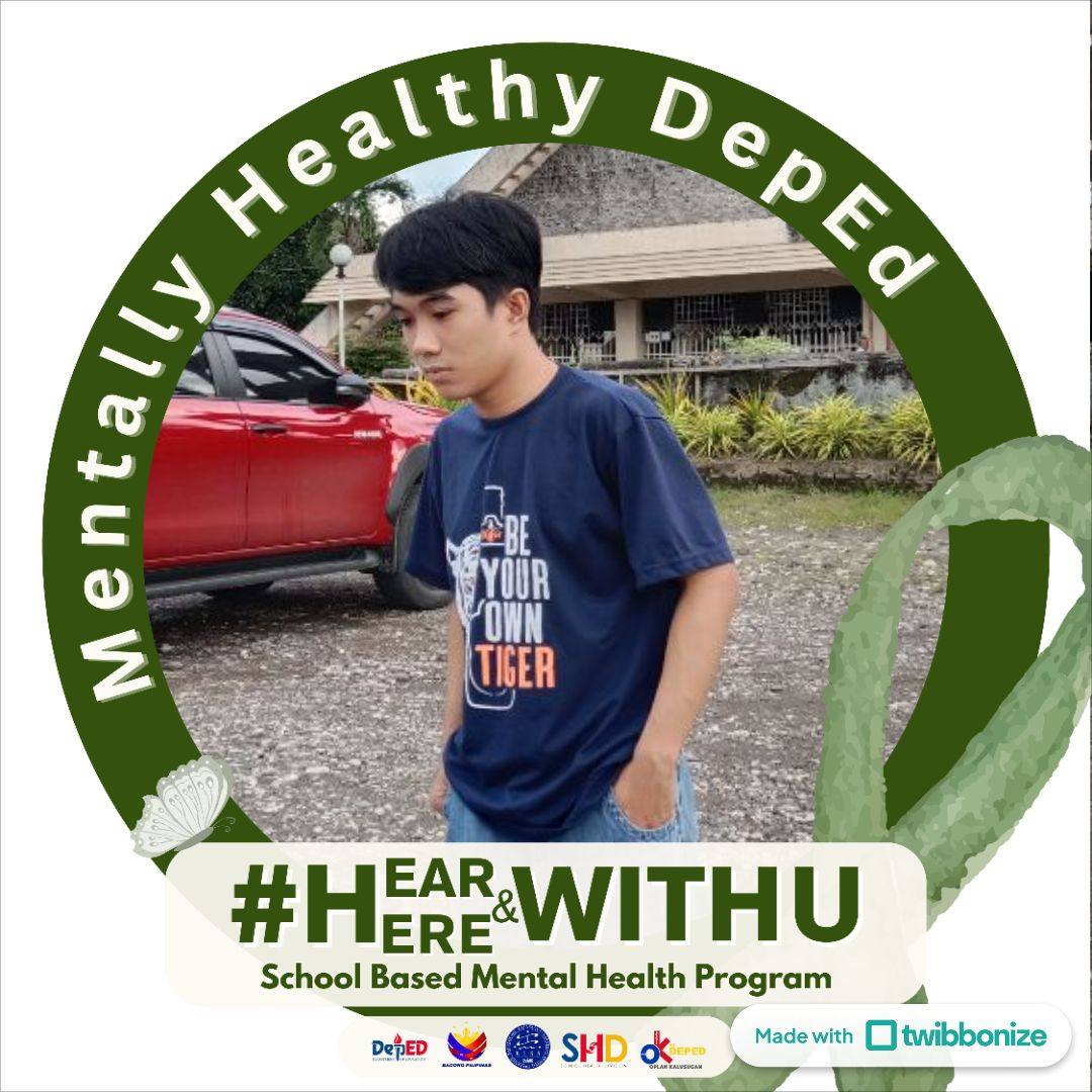 Marcrenz Janriel - Ngayong World Mental Health Day, kaisa ang Kagawaran ...