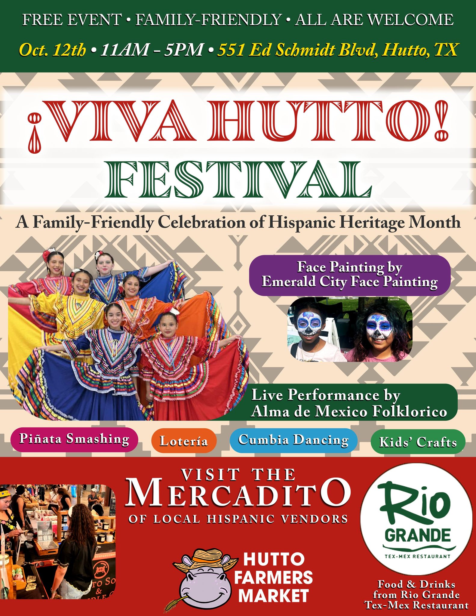¡Viva Hutto! Festival - Hispanic Heritage Month Celebration @ Rio ...