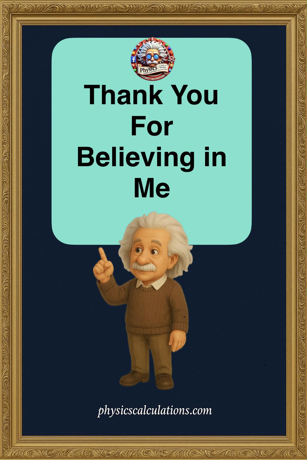 Appreciation for physics teacher's explanations