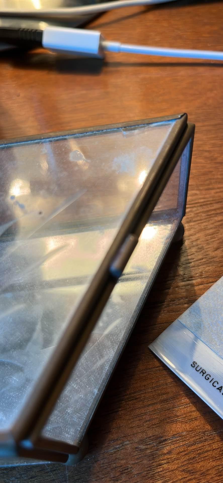 vintage Footed Brass and etched glass box. Jewelry Organizers