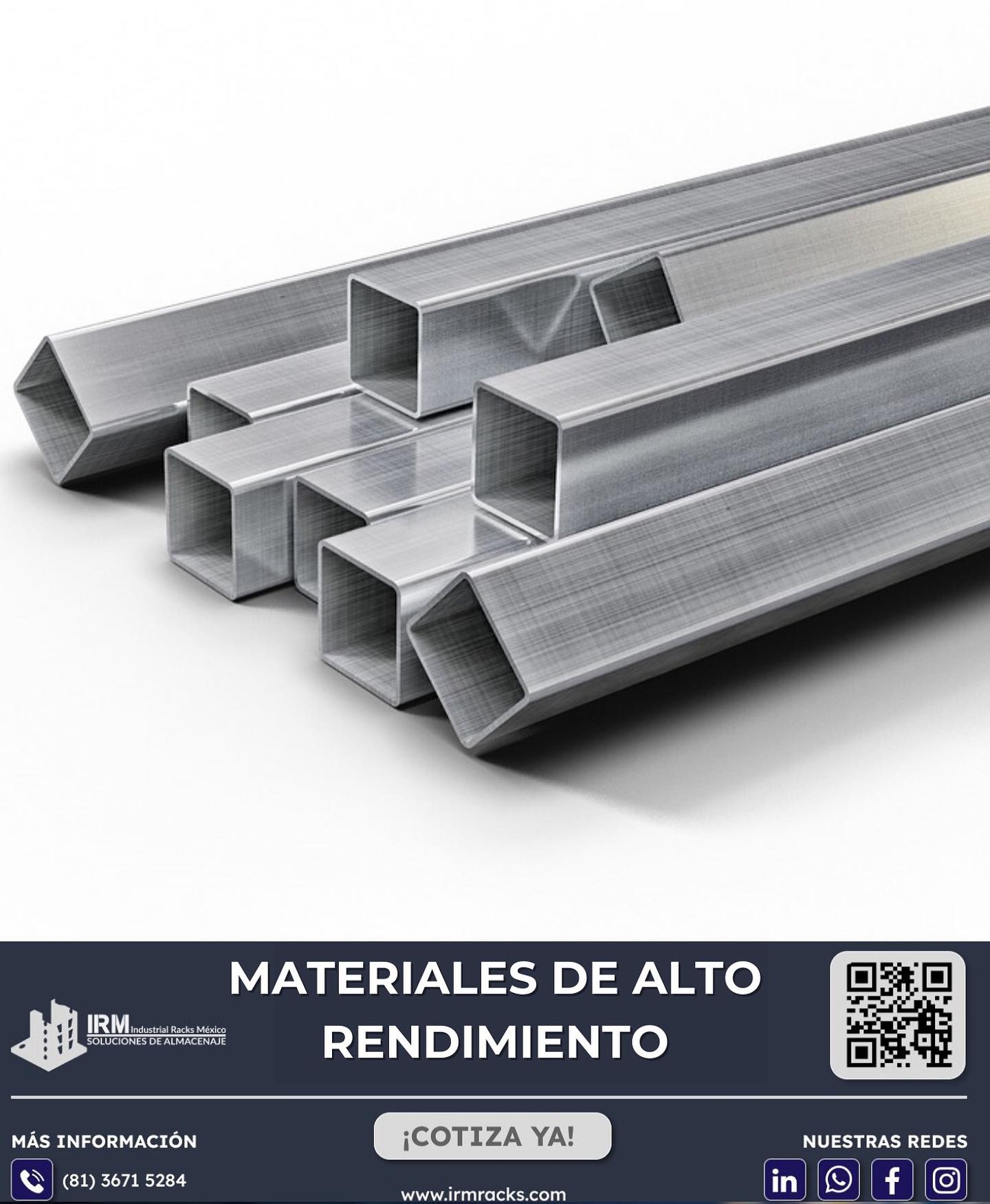 IRM racks - El acero empleado en nuestros racks es...