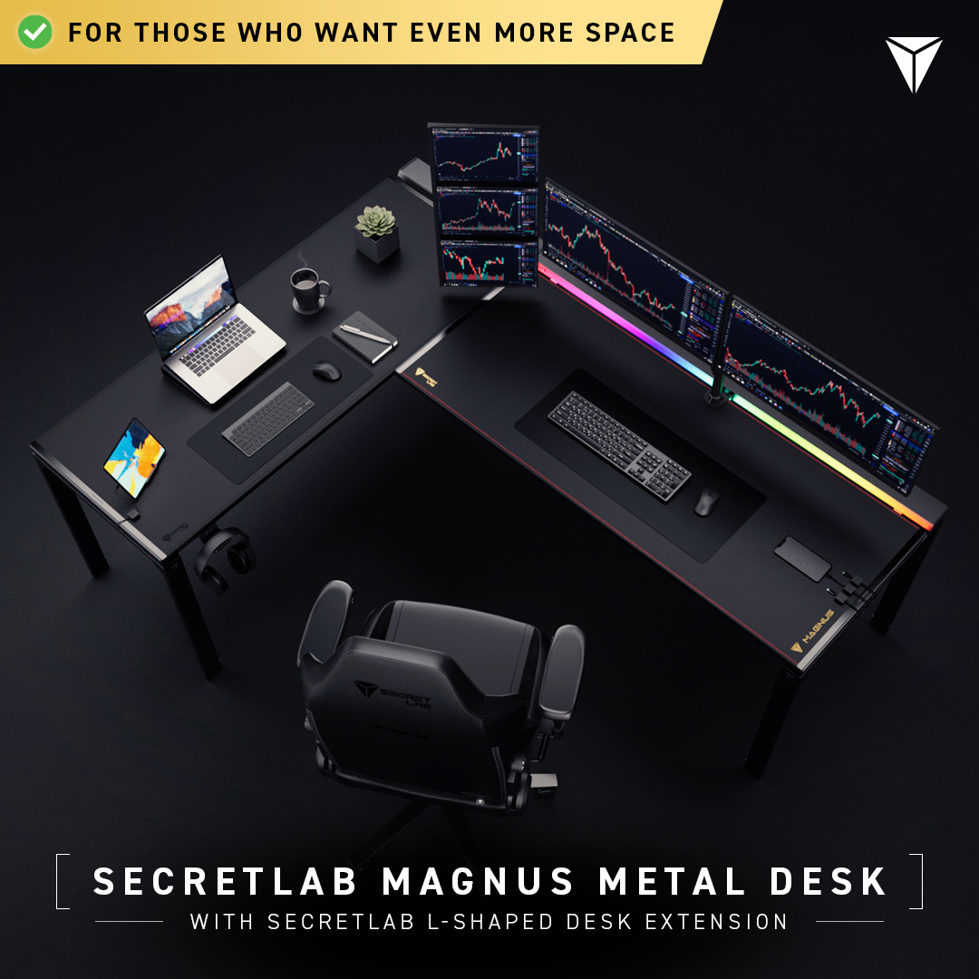 Secretlab - Extend your workspace with the Secretlab L-Shaped Desk ...
