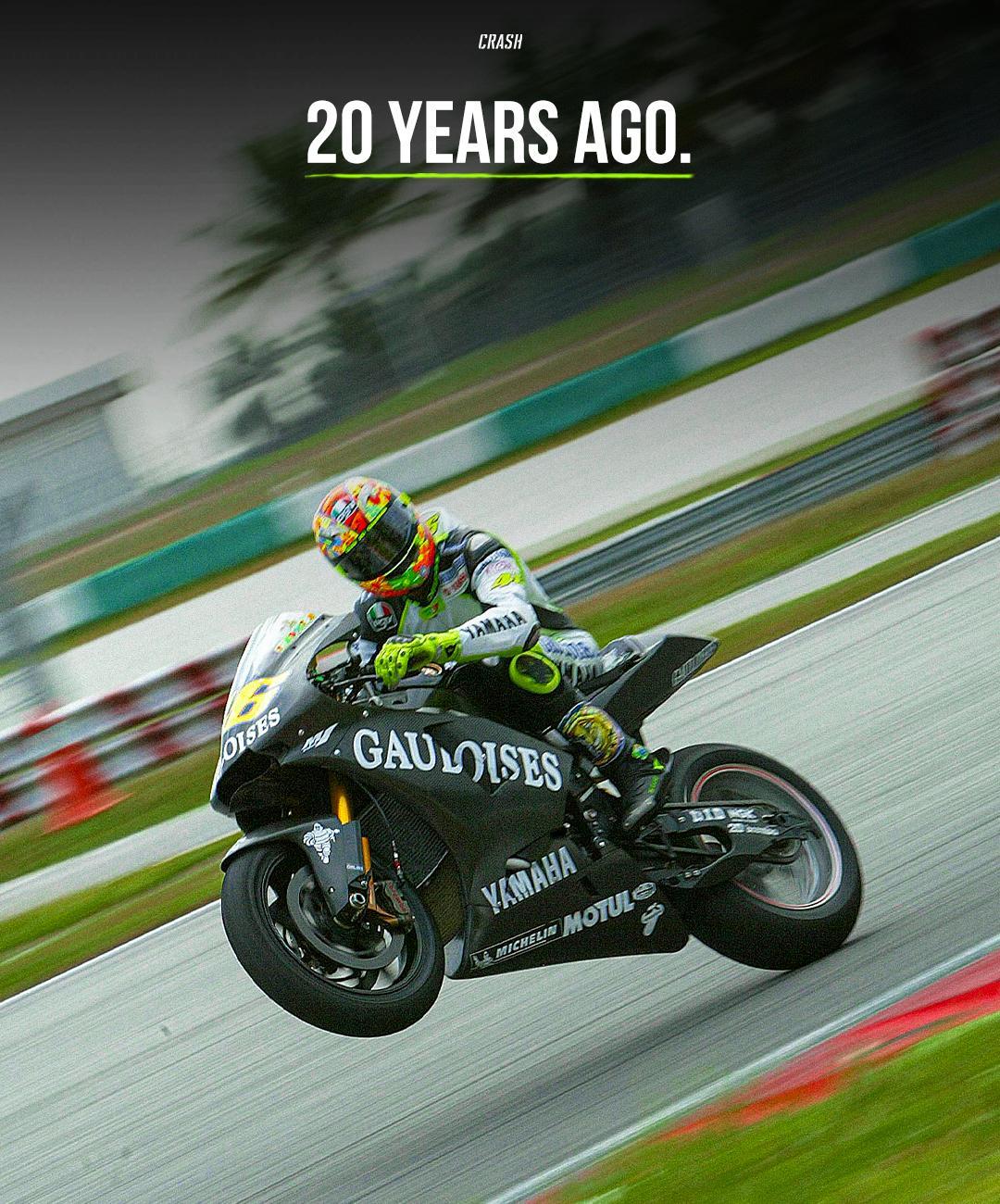 20 years. Testing in 2004 with Valentino Rossi & Nicky Hayden
