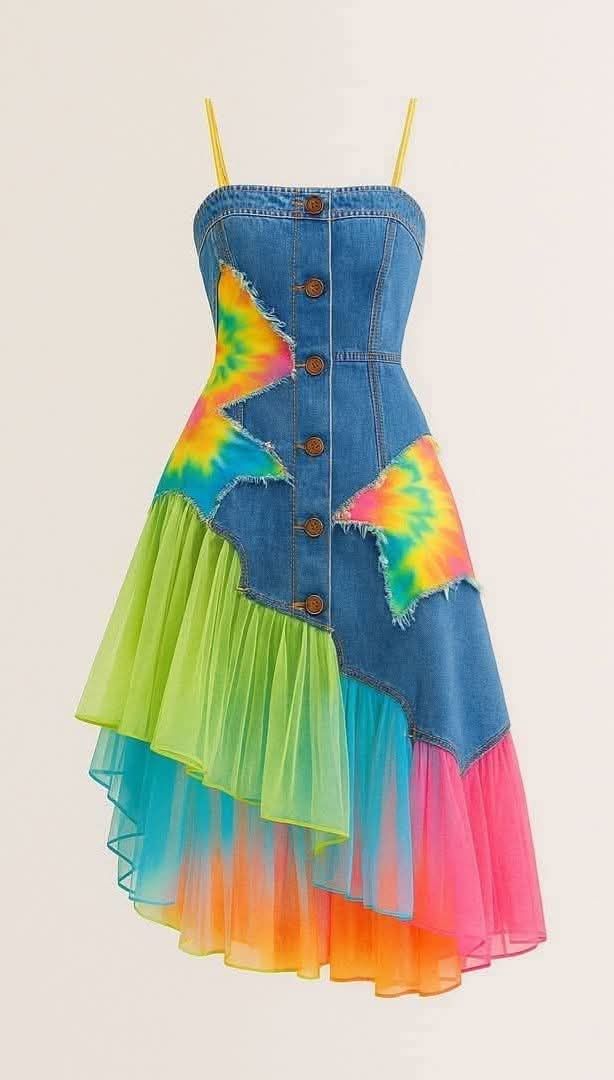 upcycle denim dress James Handmade in Massachusetts Turn Old Jeans Into a