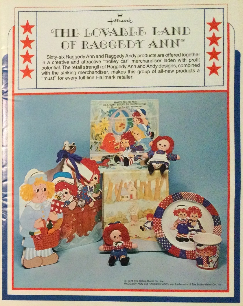 Raggedy Ann and Andy display at Bluffton Ohio Senior Center