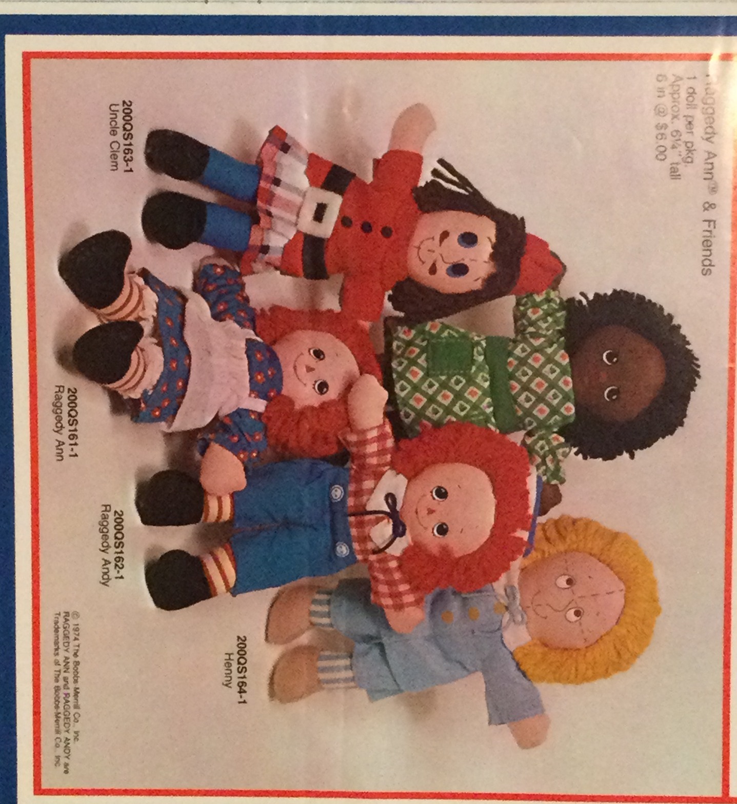 Raggedy Ann and Andy display at Bluffton Ohio Senior Center