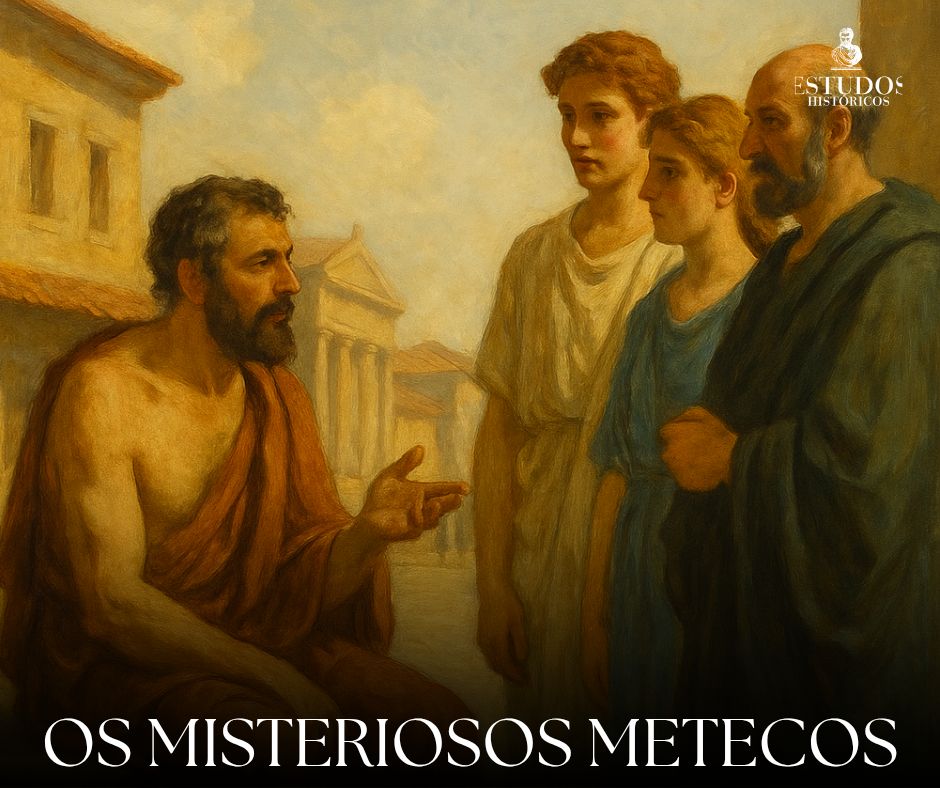 Estudos - Os metecos (do grego métoikos, que significa 