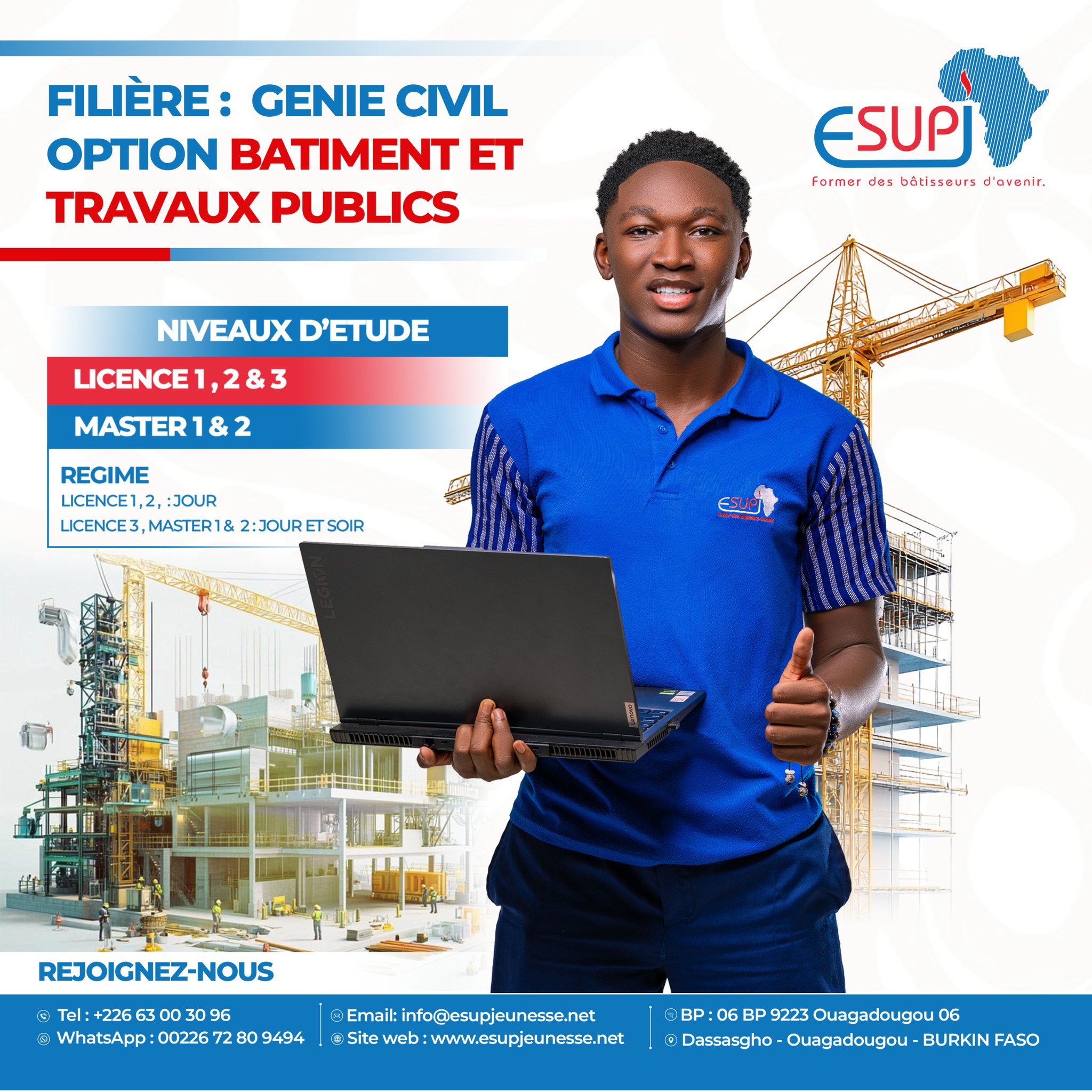Ecole - GÉNIE CIVIL – Option BTP 🏗️🦺 Construis ton avenir avec ESUP-J ...