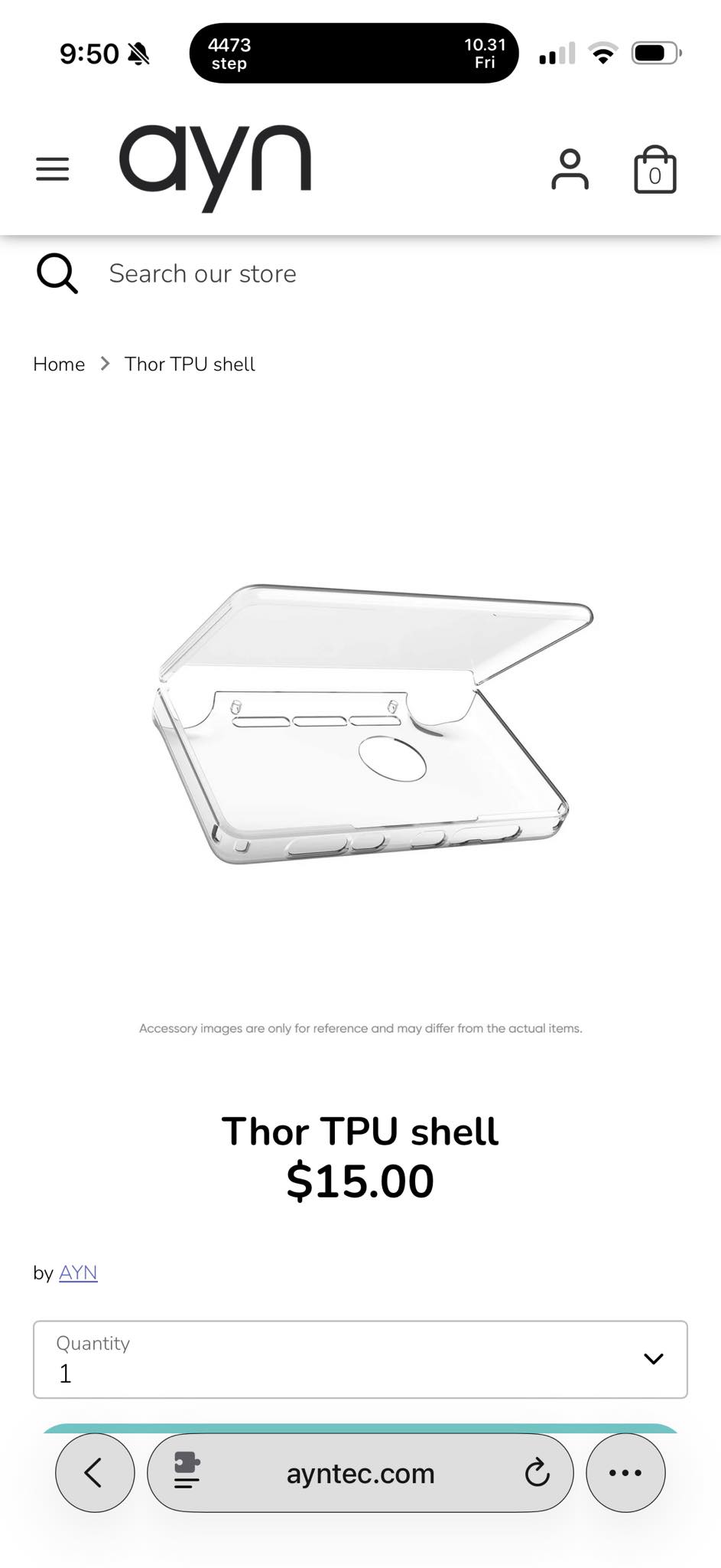 AYN Thor phone case in purple