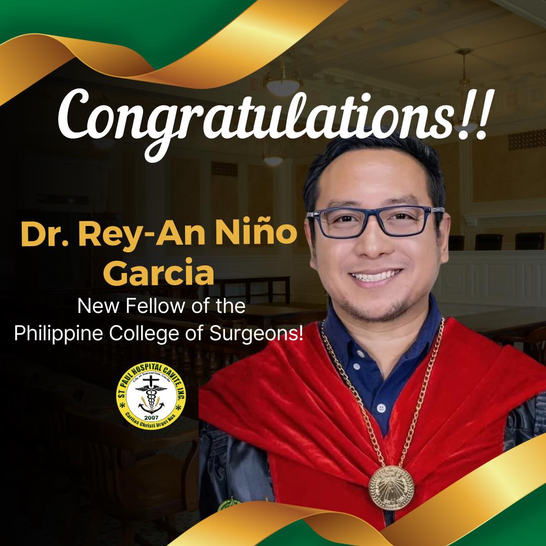 Congratulations, Dr. Rey-an... - St. Paul Hospital Cavite