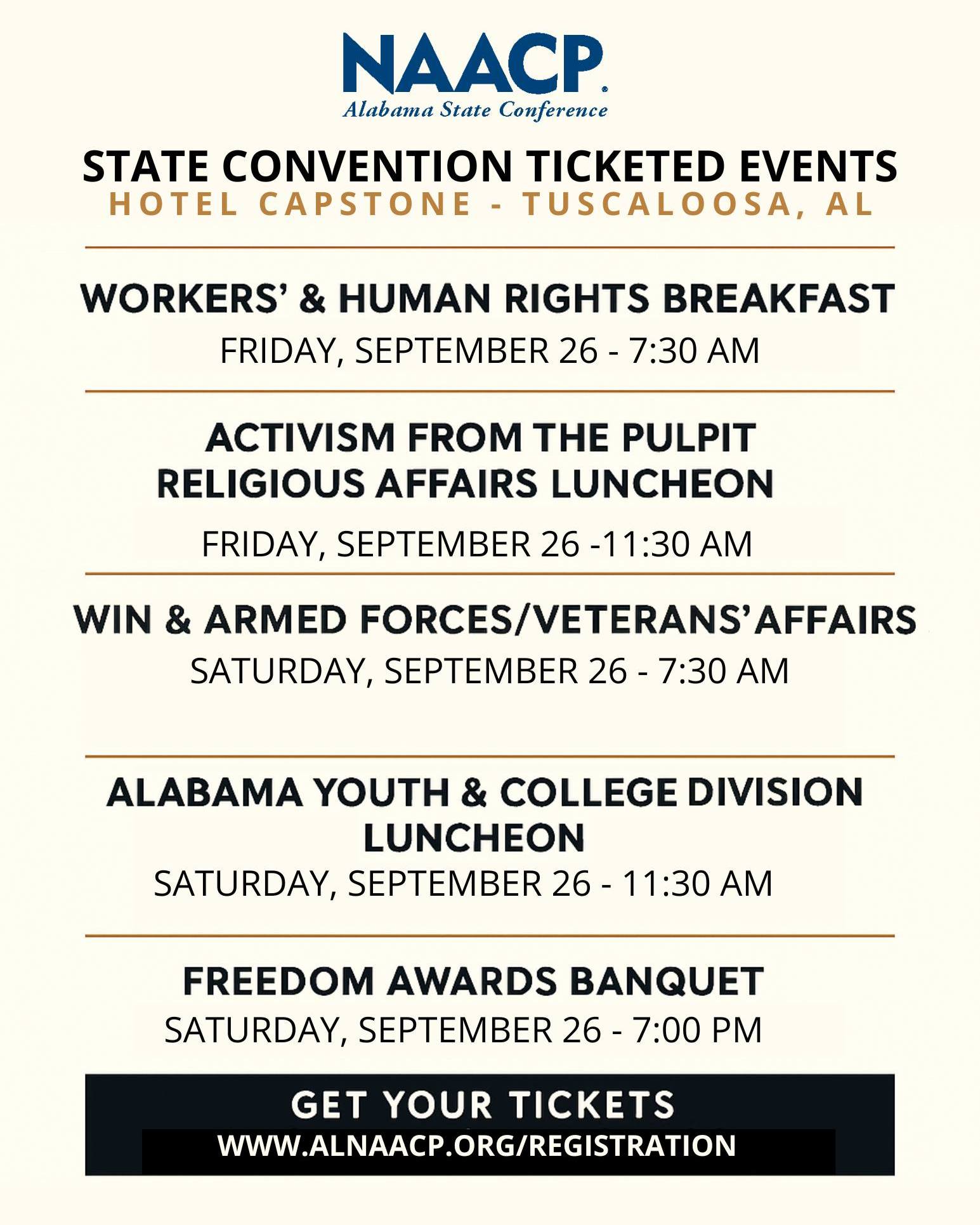 Alabama - This year’s NAACP Alabama State Convention in Tuscaloosa ...