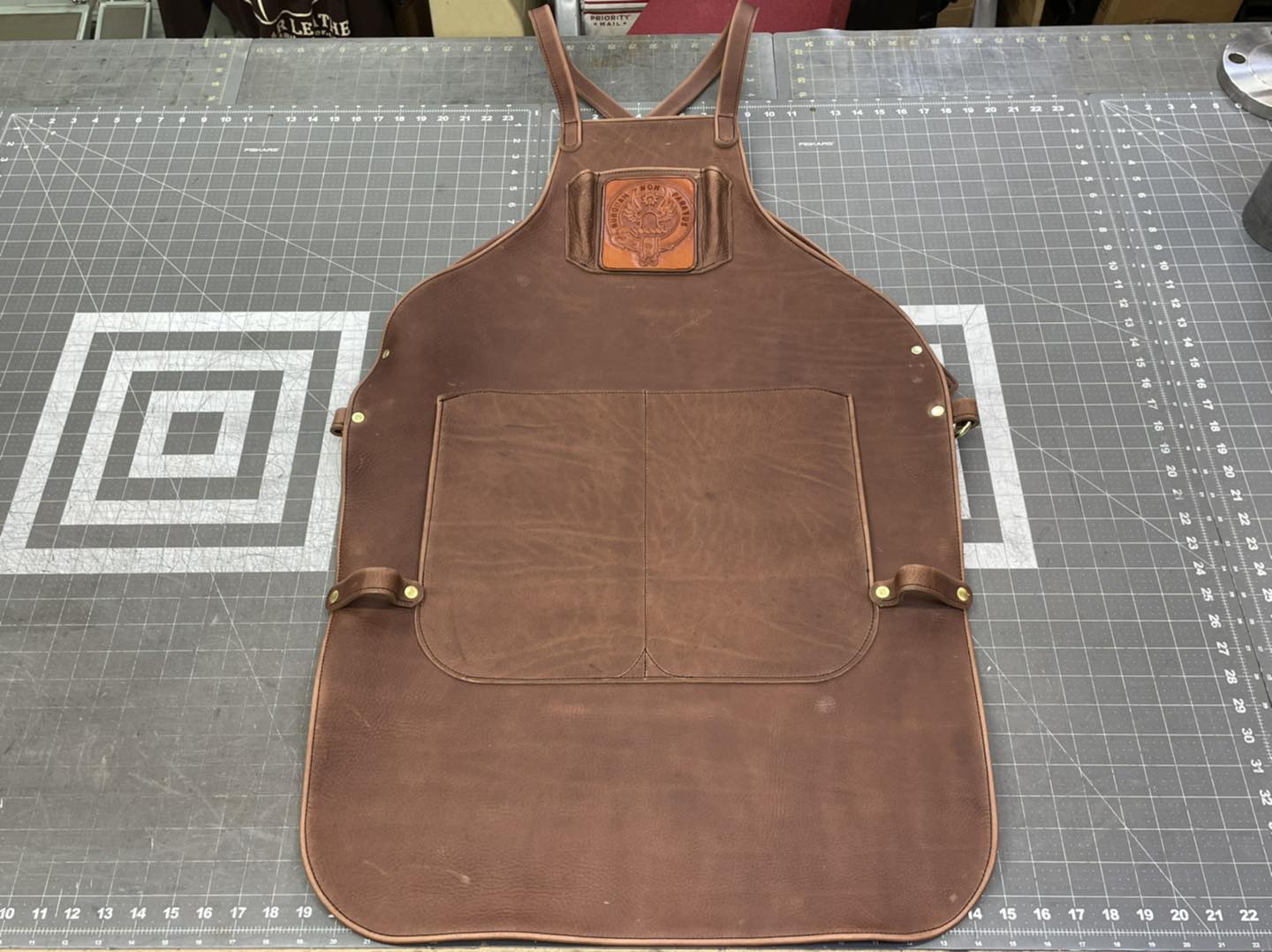 T STAR LEATHER - Custom forging apron with hand carved... | Facebook