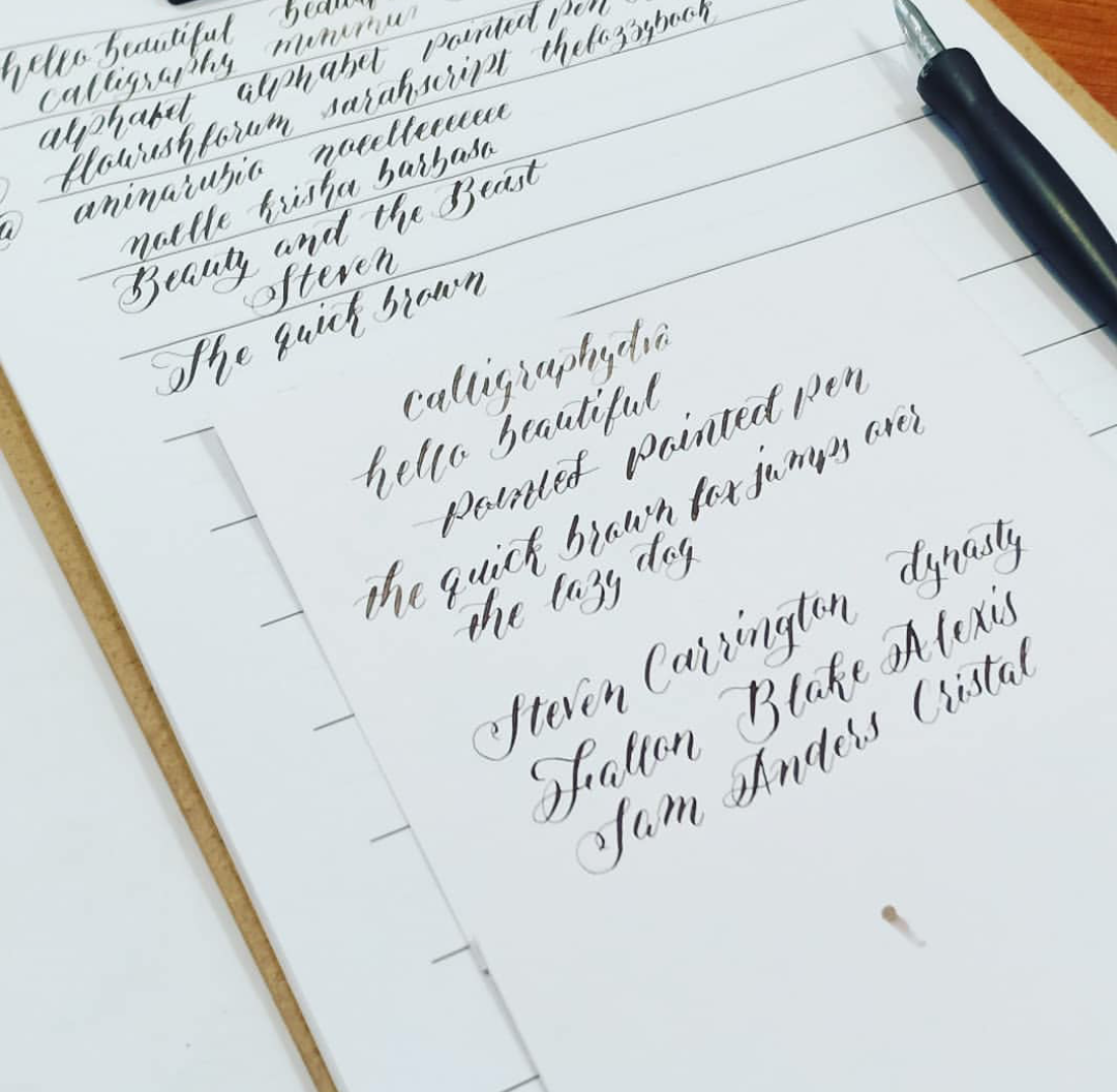 a sample output by miss Noelle during... - Calligraphy DAVAO