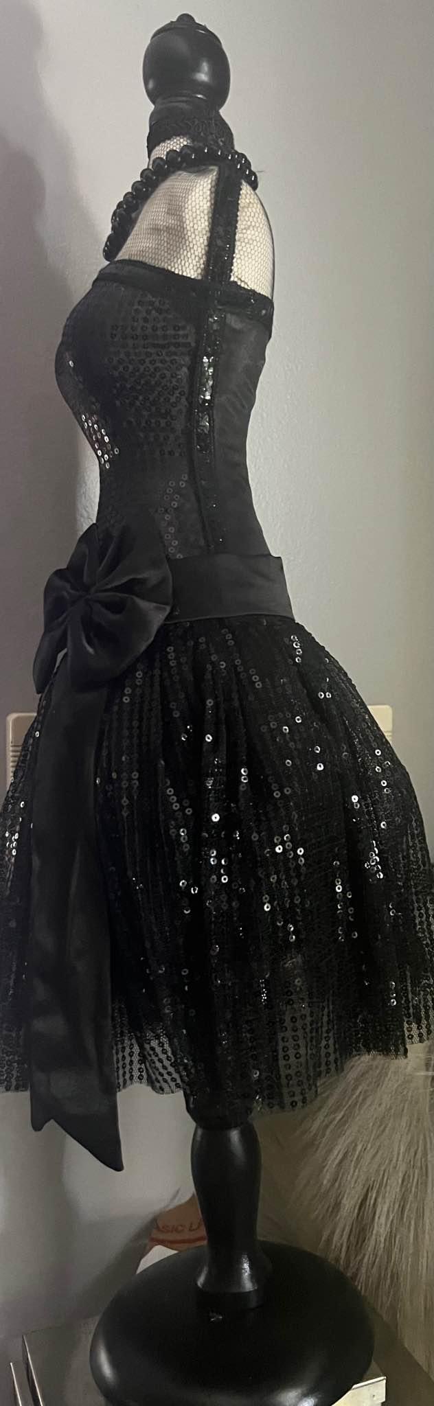 sequin dress form on stand AKIRA Dance The Night Away Mini In Silver 16 Occasion Met Gala 2026: Jennie of