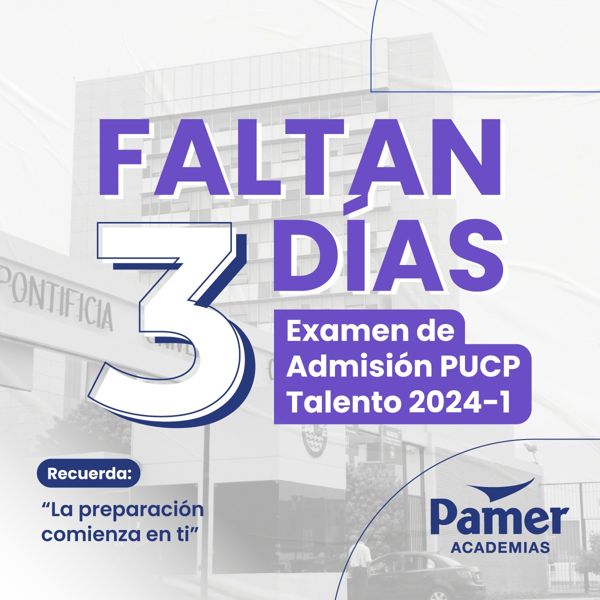 PAMER ACADEMIAS - ¡CONTEO REGRESIVO!💪😎💙 3 días para el... | Facebook