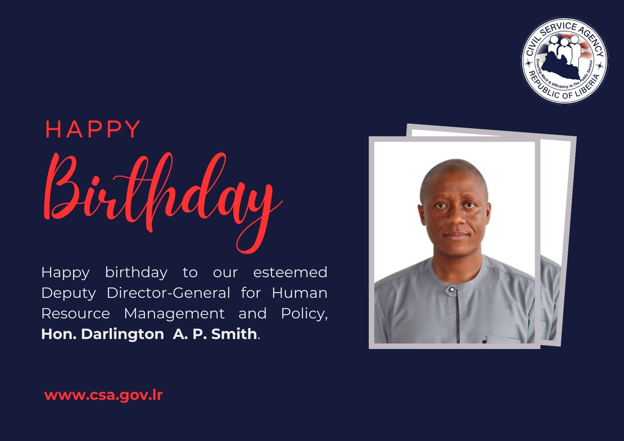 Civil - Happy Birthday to our esteemed Deputy Director-General for ...