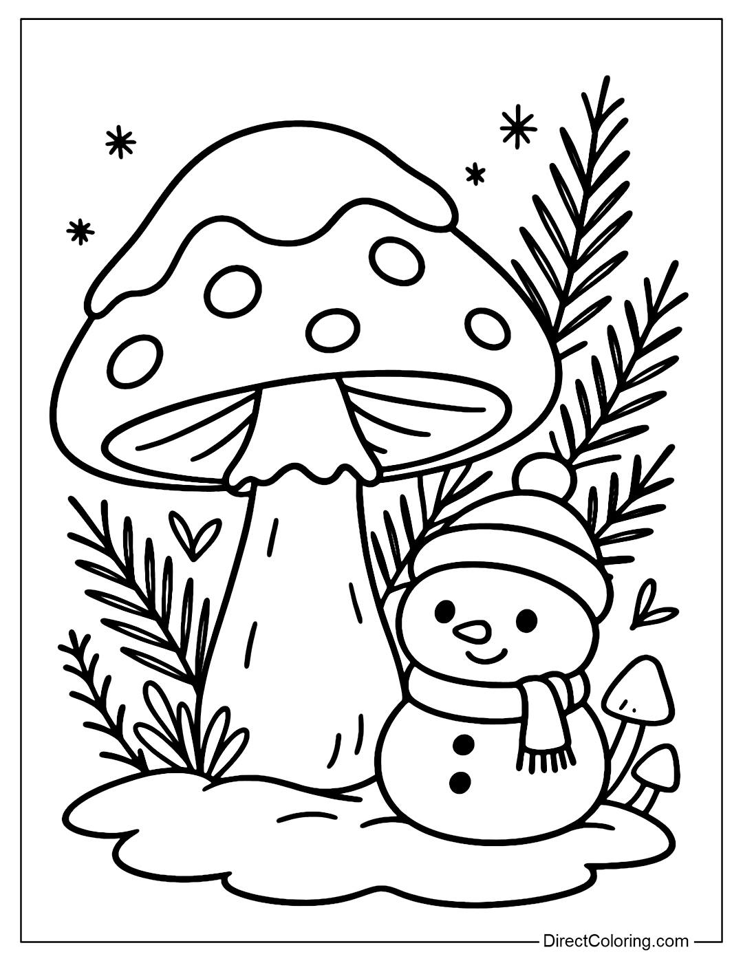Direct - Free Mushroom Coloring Pages https://www.directcoloring.com ...