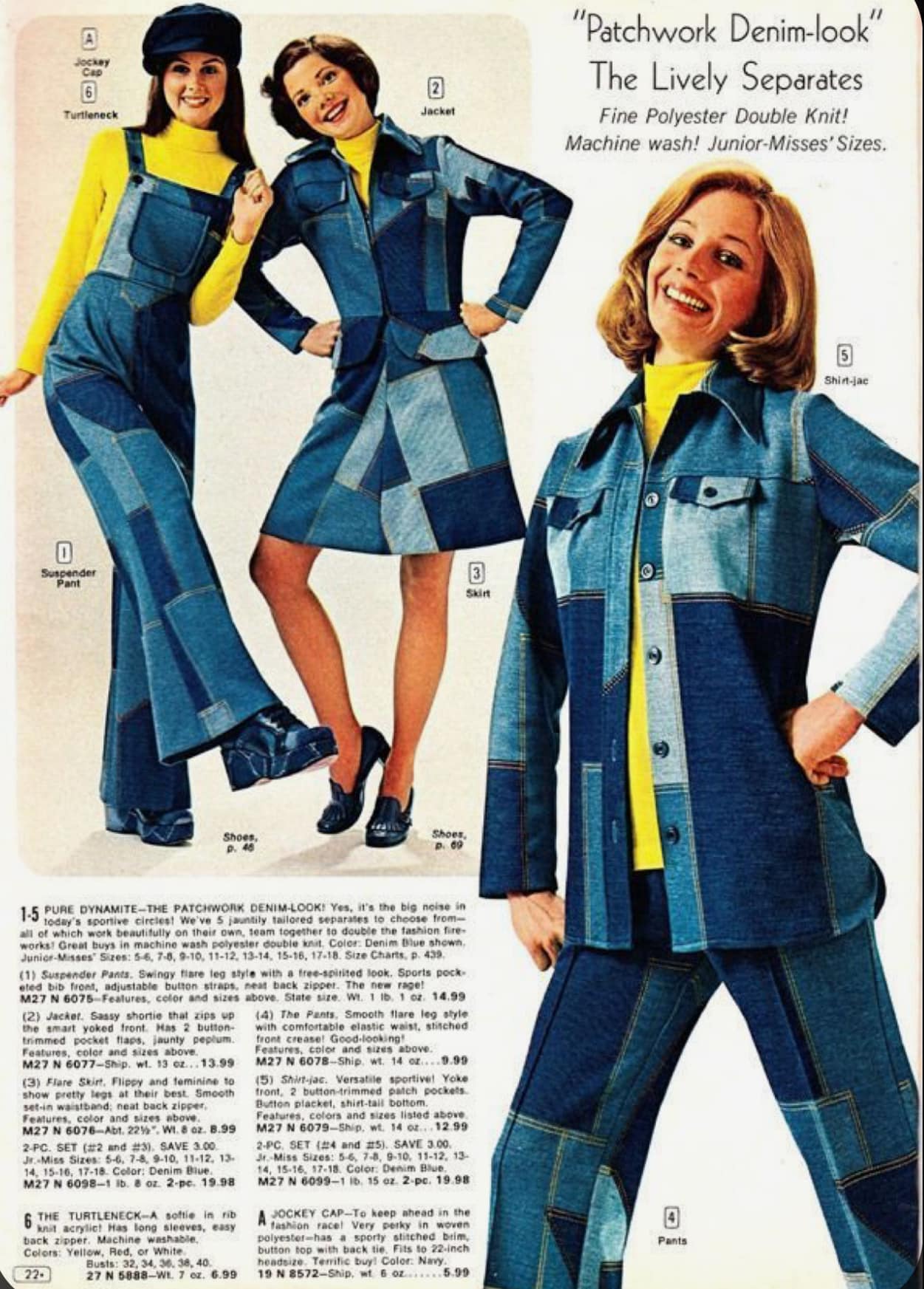 Page from a mid 70's catalog “Patchwork Denim” 😆