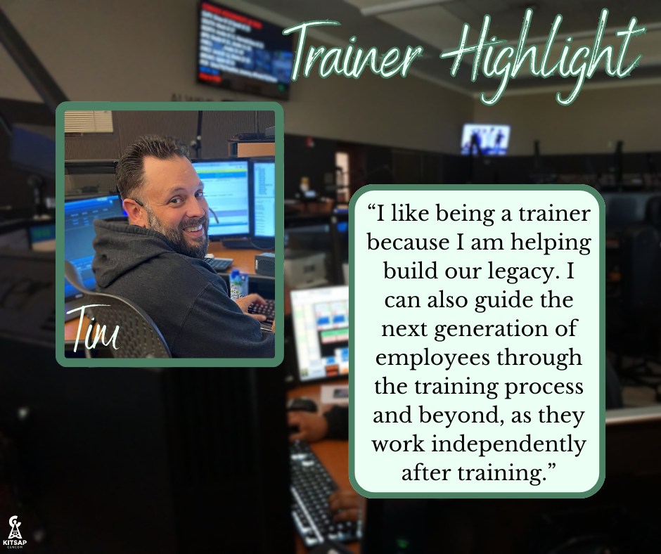 Kitsap 911 - ⭐Trainer Highlight⭐ Today, we want you to... | Facebook
