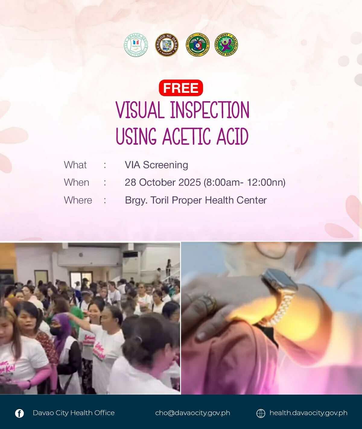 Toril - 📢 FREE VIA SCREENING! Join us for a Visual Inspection using ...