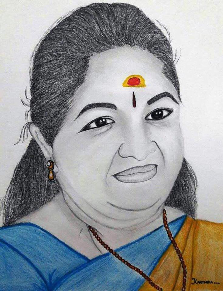 K S - Fan Mail #102 Pencil drawing by Karthika - Thiruchchirappalli ...