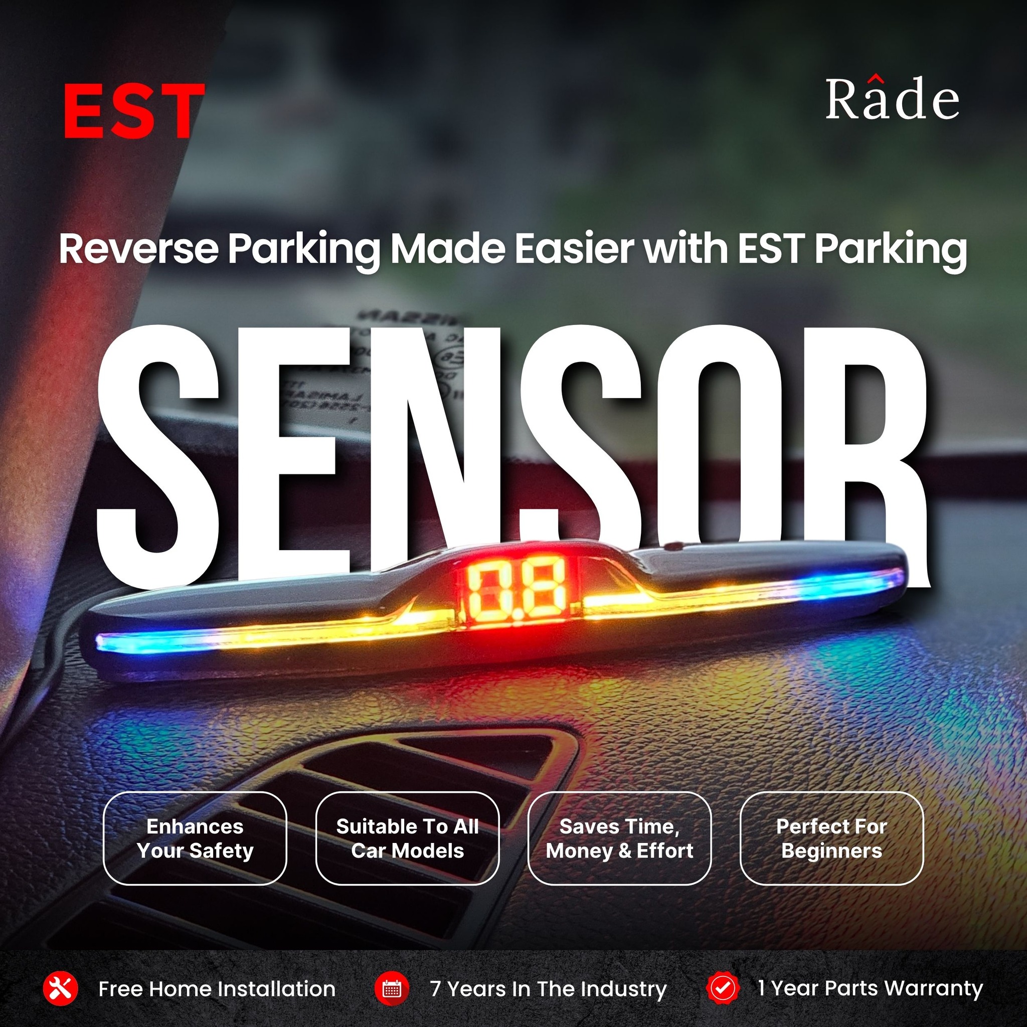 Rade - Park like a pro with the EST Reverse Parking Sensor! 🚗 It ...