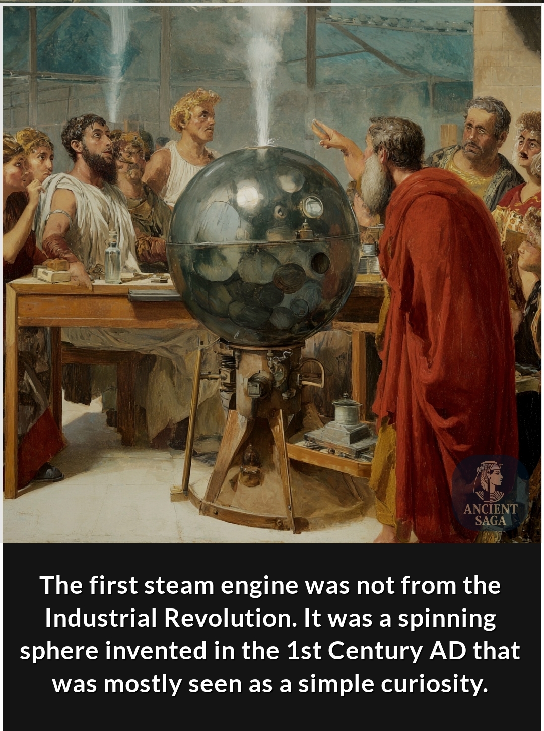 Ancient - Did you know the first steam engine was invented nearly 2,000 ...