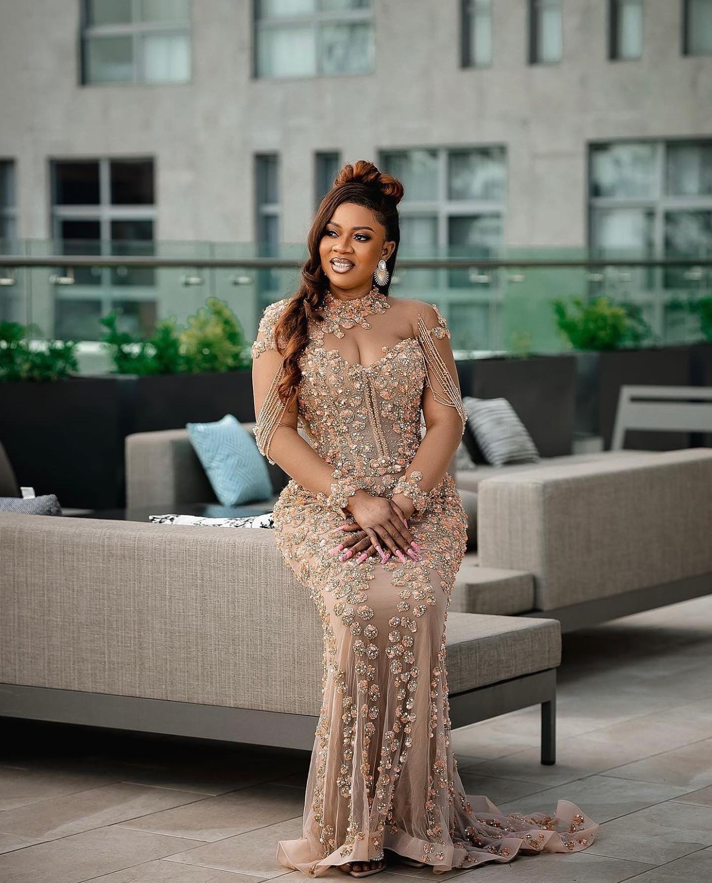 reception dress for ladies Wait until you see her Sage green halter maxi dress