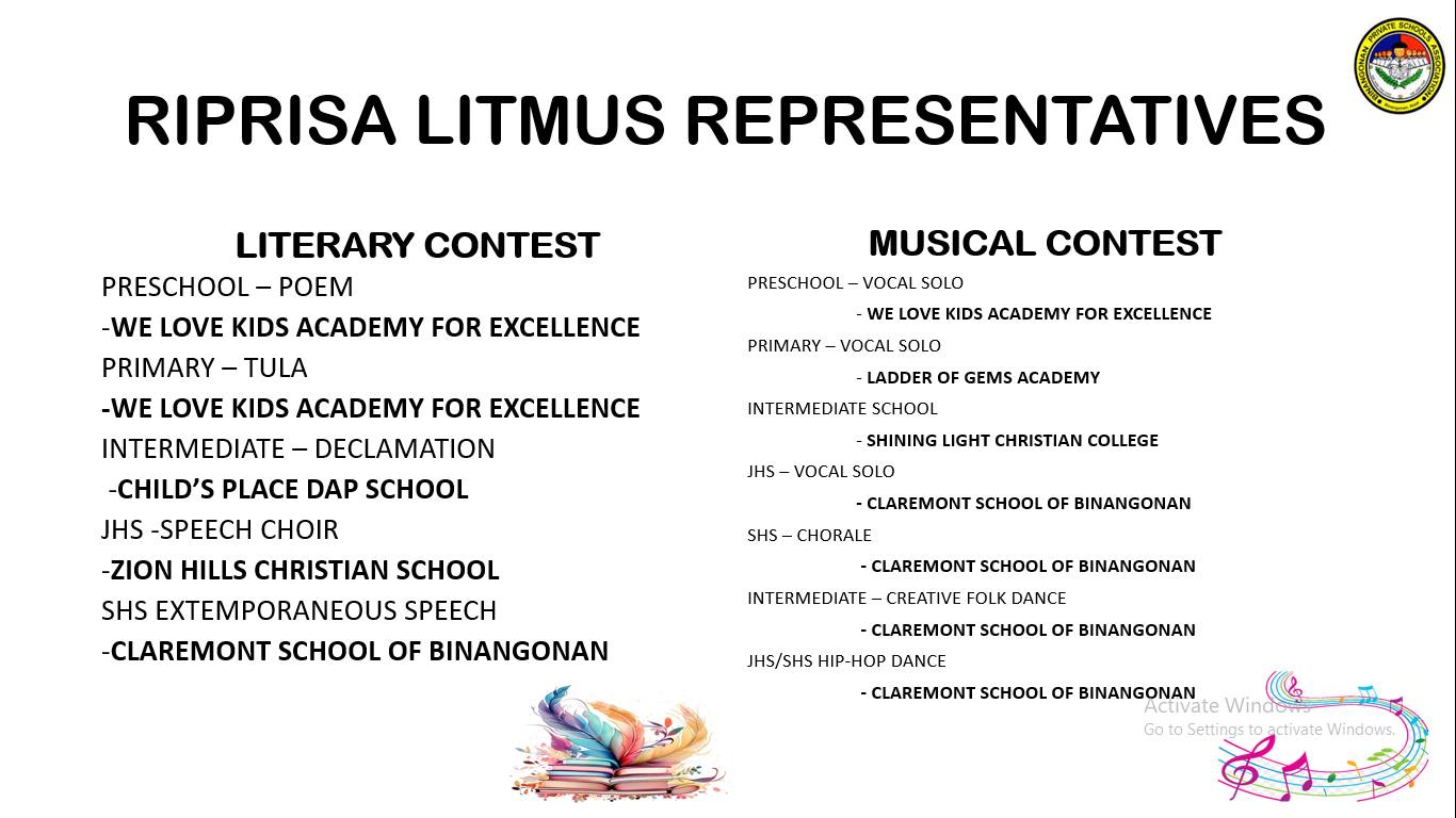 OFFICIAL ANNOUNCEMENT FROM BINANGONAN PRIVATE SCHOOLS ASSOCIATION. (32 ...