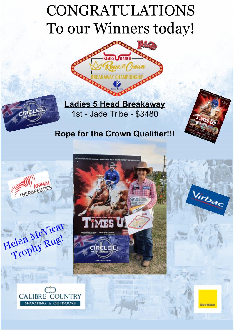 Congratulations Jade Tribe our... - Rafter SAM Ranch & Arena | Facebook