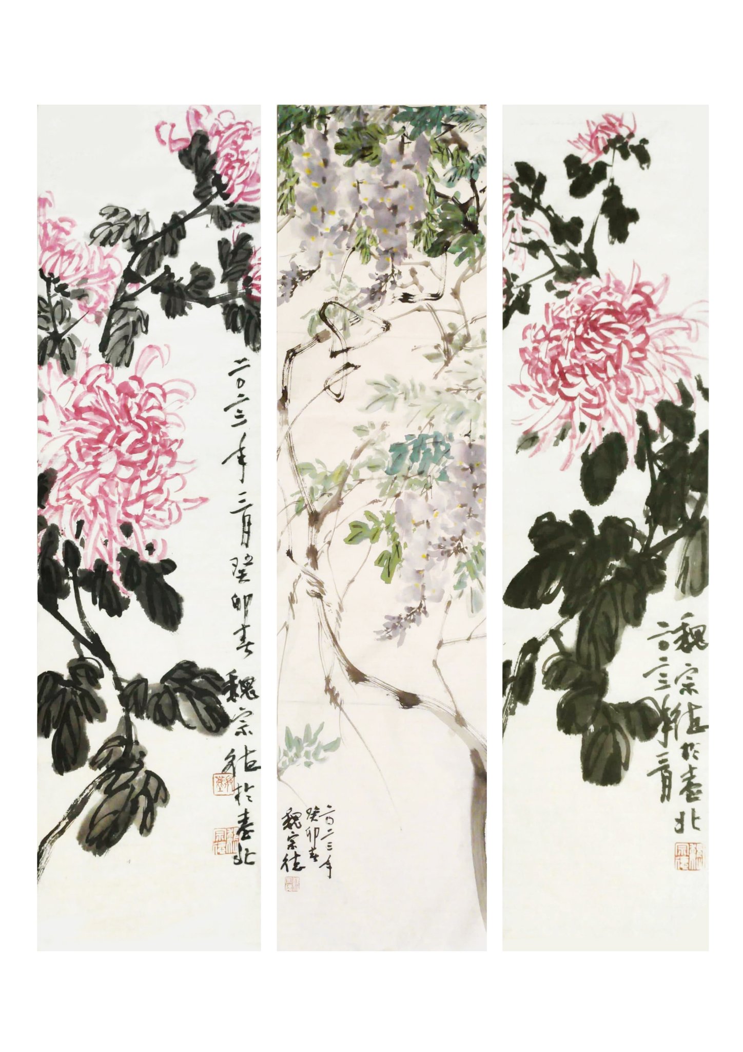 漢華藝術中心 - {魏宗德花卉水墨-入門班} 魏宗德老師涉獵水墨數十載，擅長花卉....
