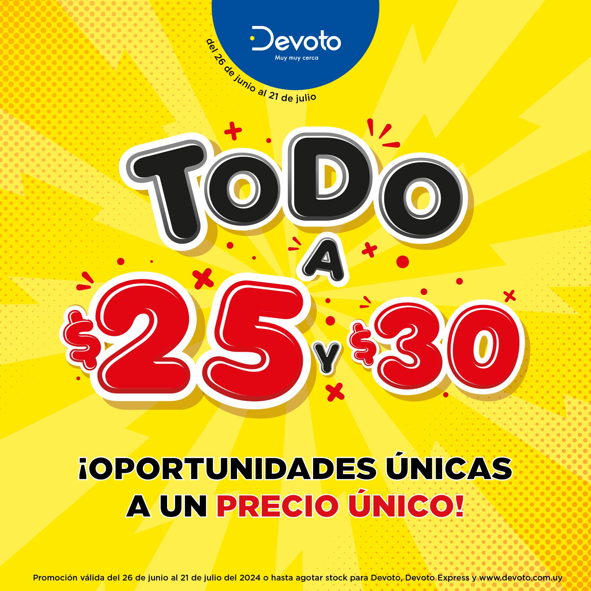 Devoto - Llegó todo a $25 y $30 a Devoto. 😎 Una... | Facebook
