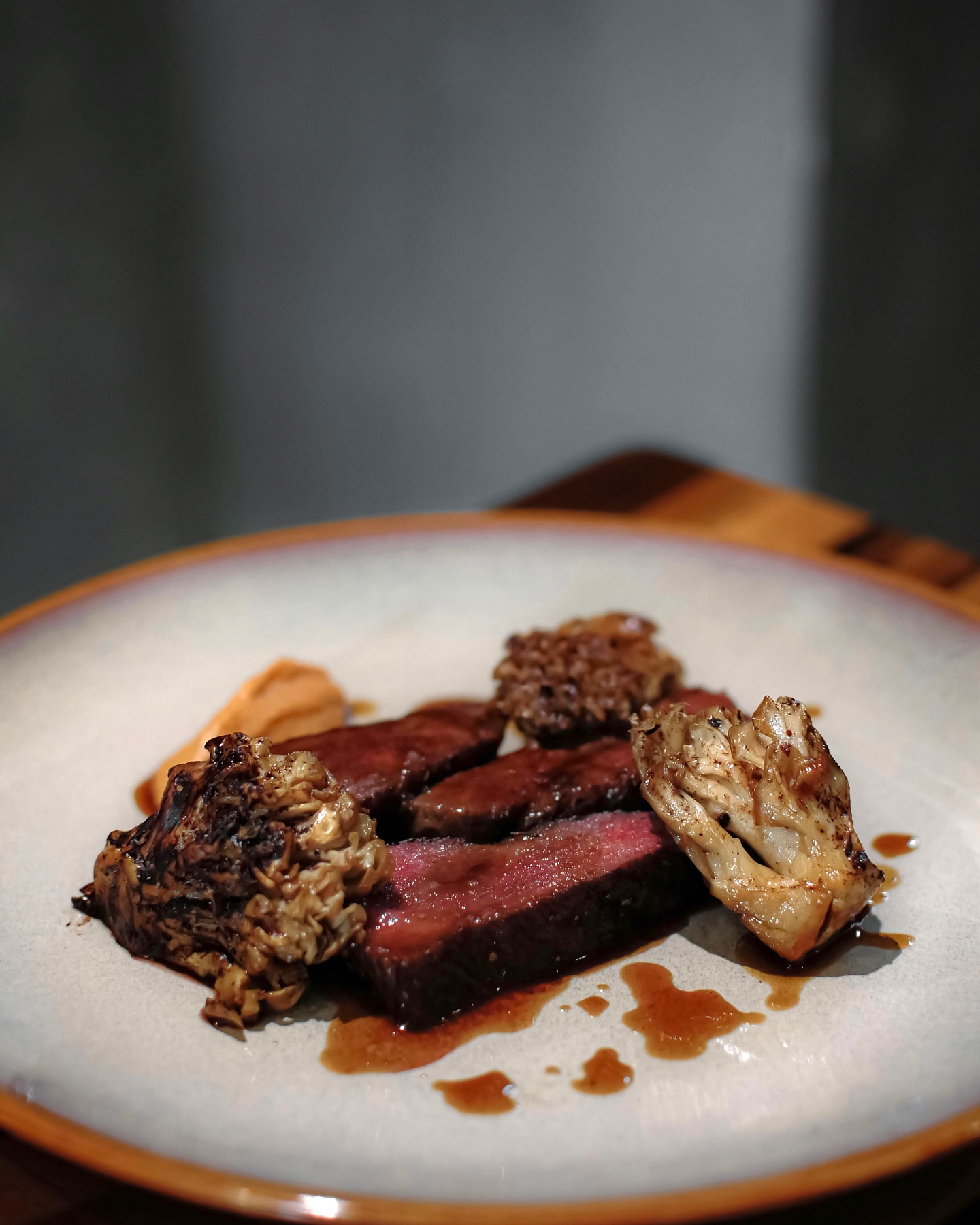 慕時 - 《澳洲M9和牛臀上蓋-$980》 ｜M9 Rump cap, mushrooms, smoked sauce - 澳洲和牛油花分佈 ...