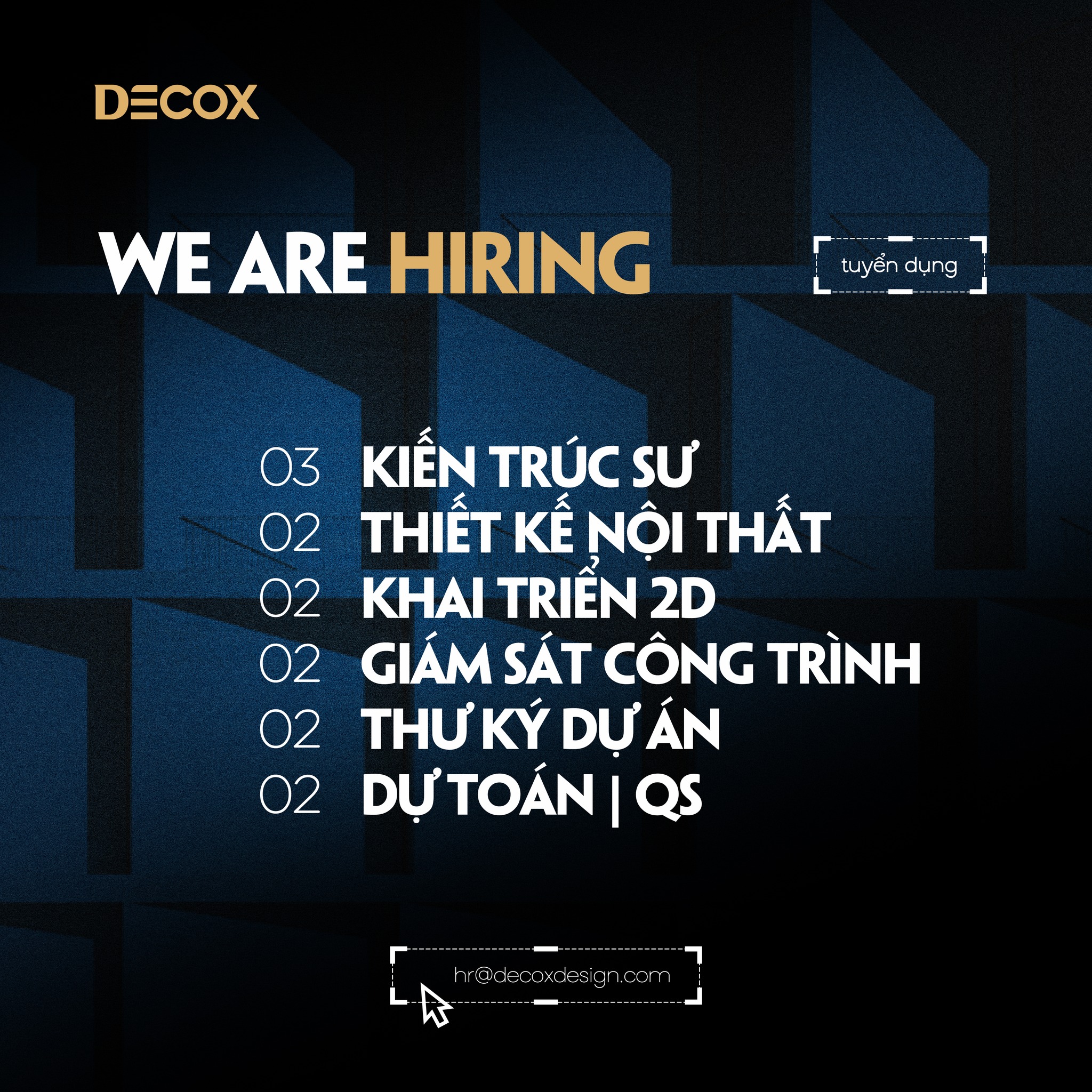 Decox Hr - Nếu bạn yêu thích kiến tạo không gian sống và... | Facebook