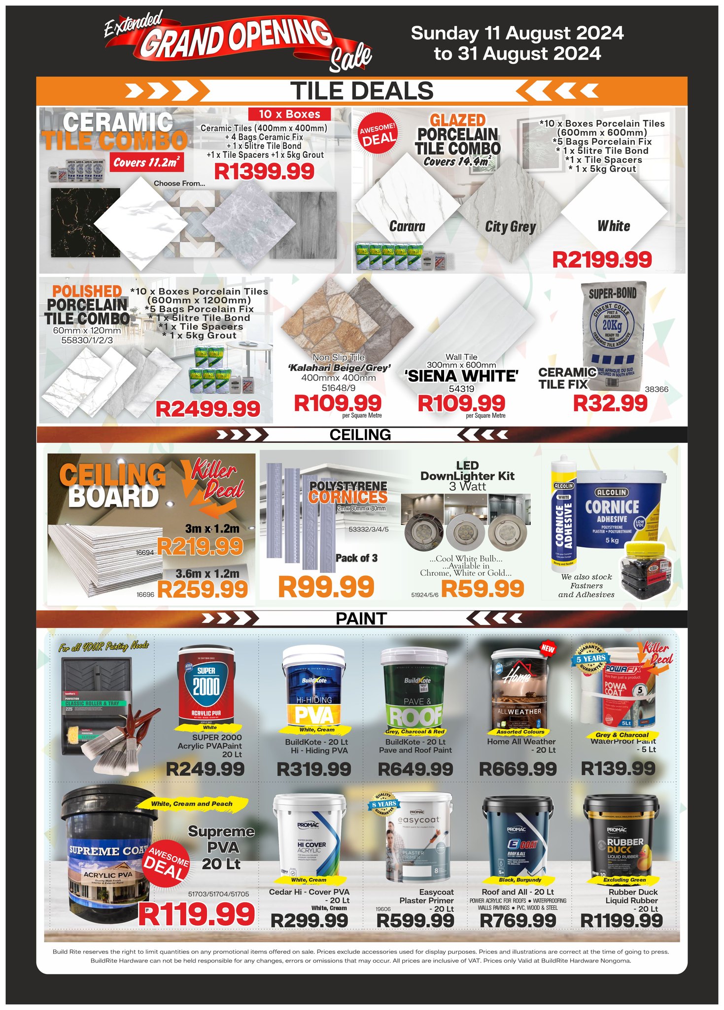 BuildRite Nongoma Extended Grand... - Build Rite Hardware
