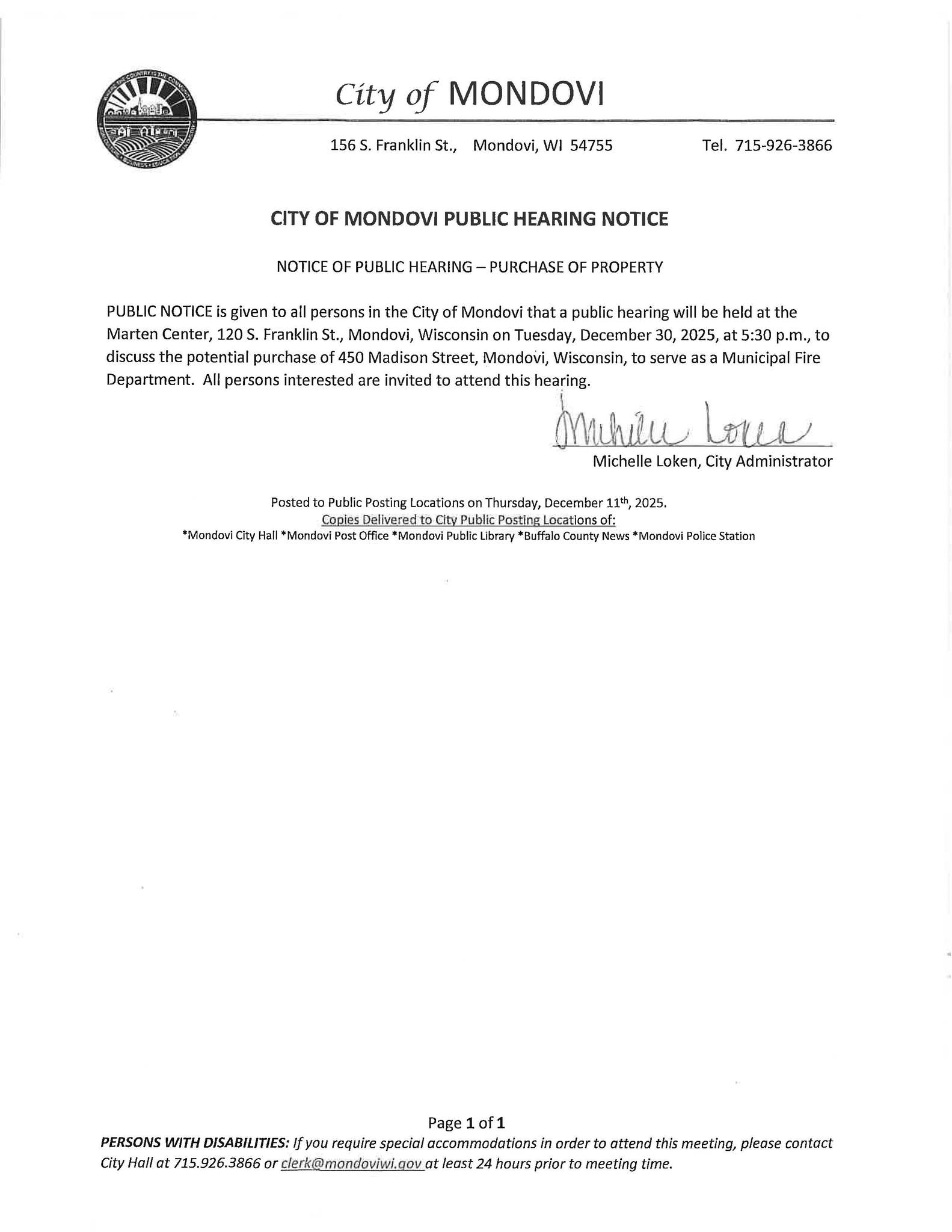 The current facility was built... - Mondovi Fire Department | Facebook