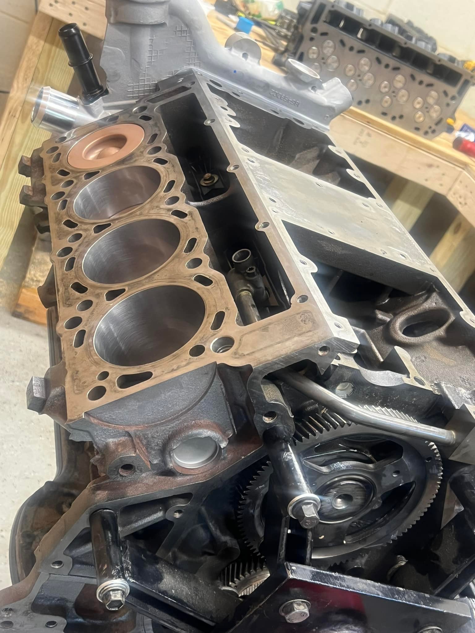 A little Sunday engine assembly! - Adams Auto & Diesel Repair